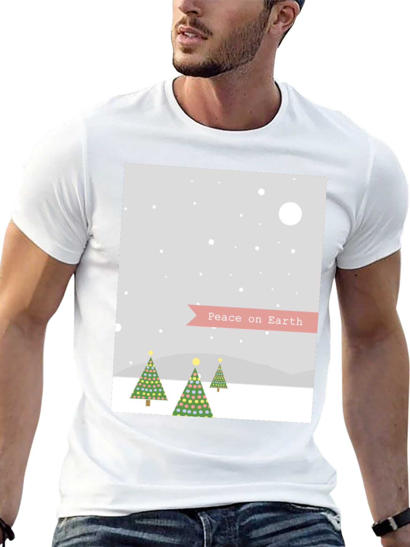 Peace on Earth Christmas Tree T-Shirt