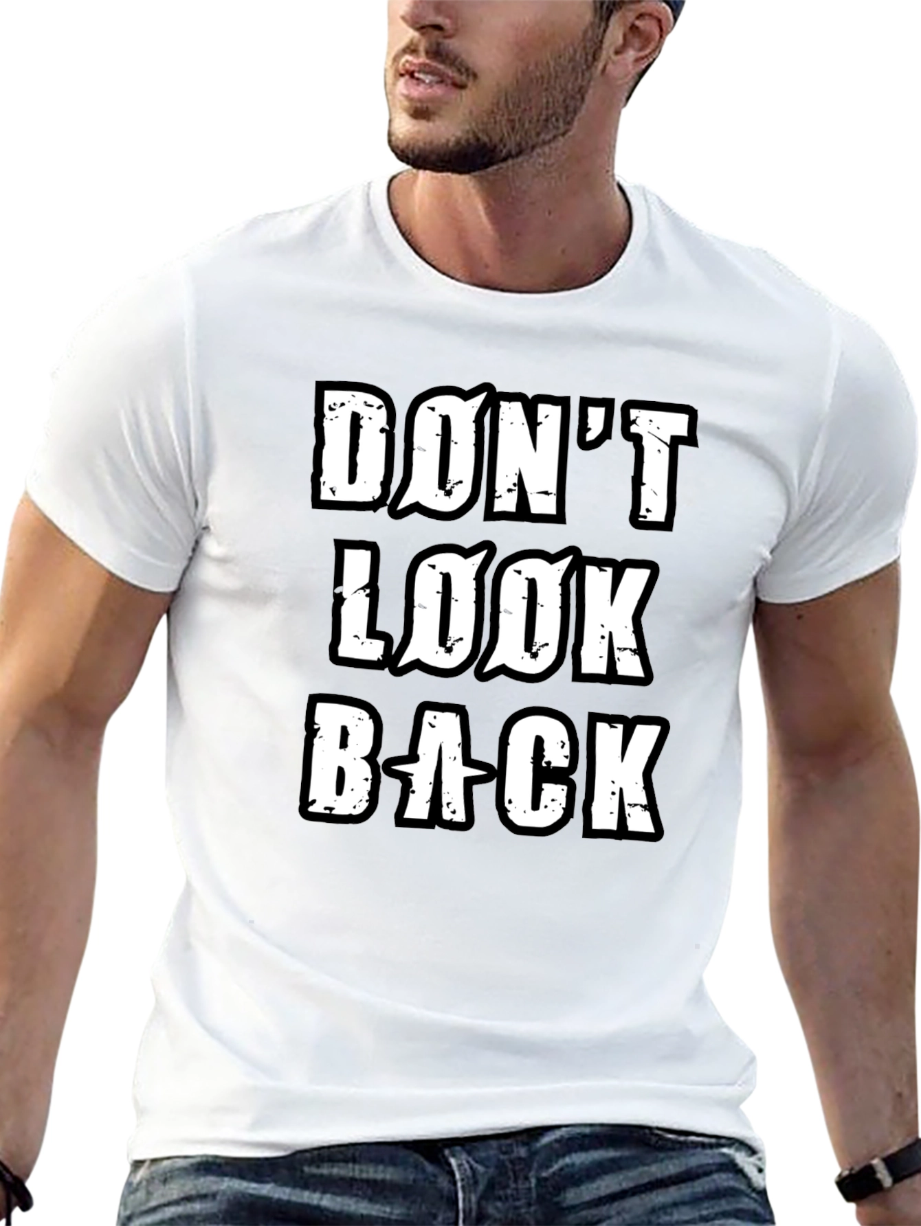 Dont Look Back Mens Black T-Shirt