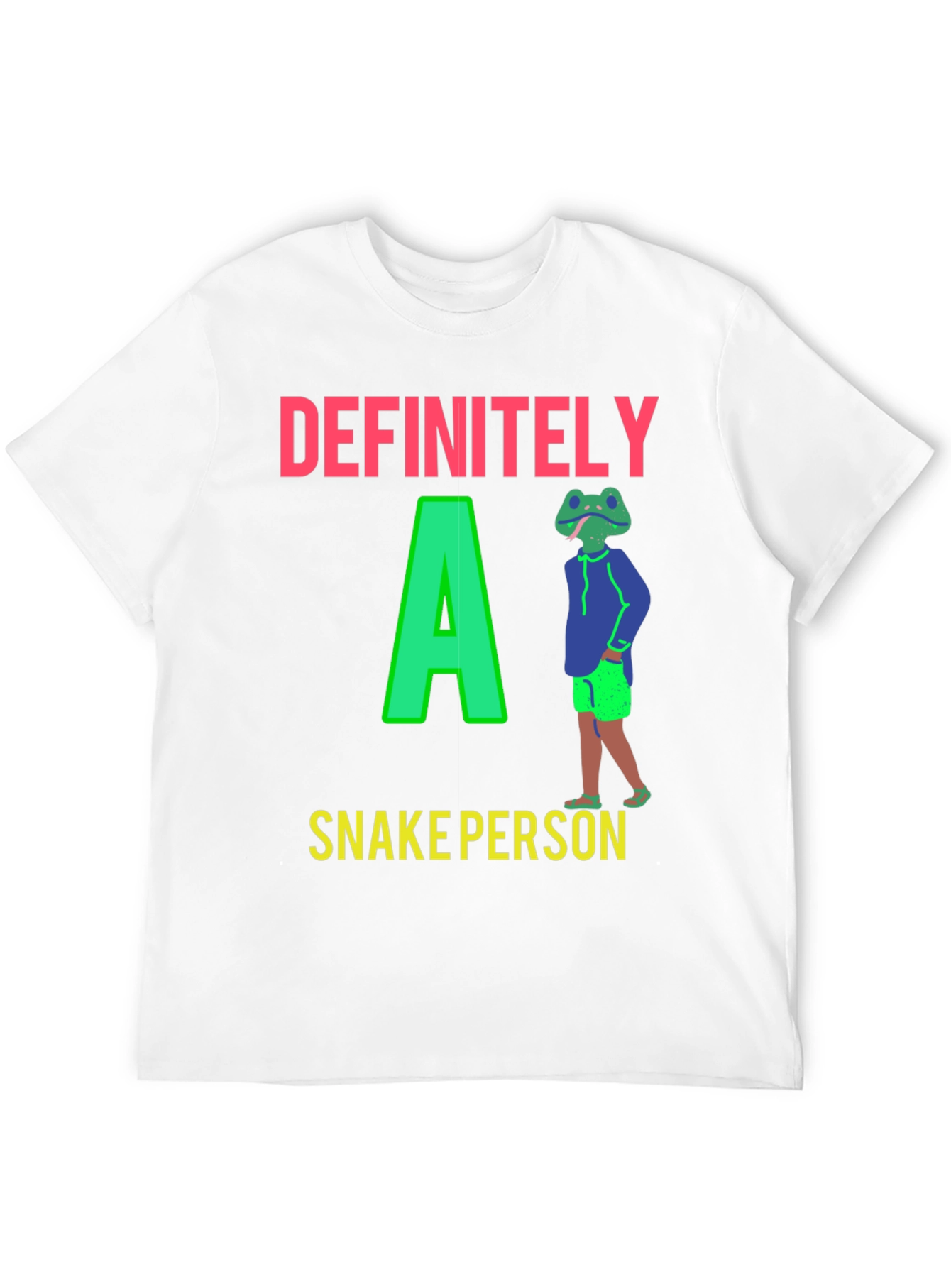 Definitely A Snake Person Graphic T-Shirt