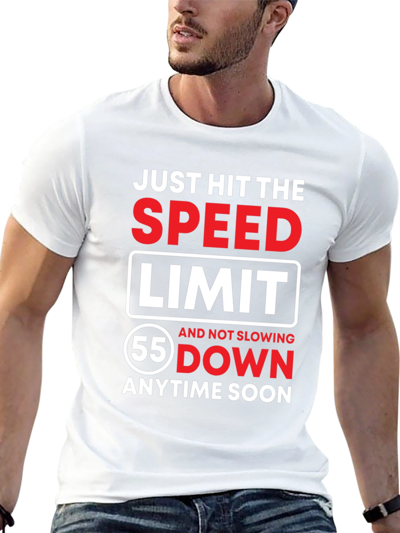 Just Hit 55 Speed Limit T-Shirt