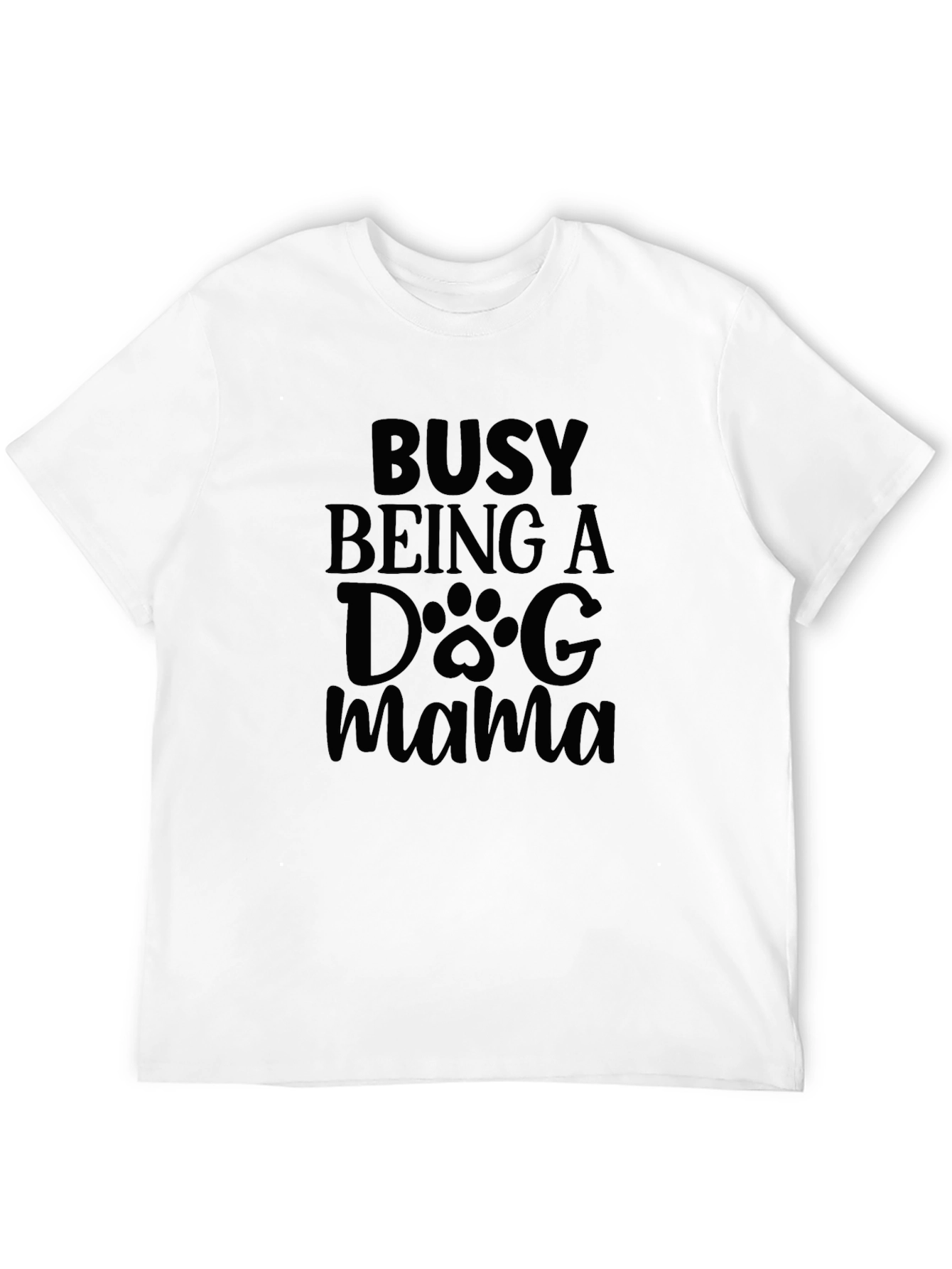 Busy Being a Dog Mama Black Graphic Tee