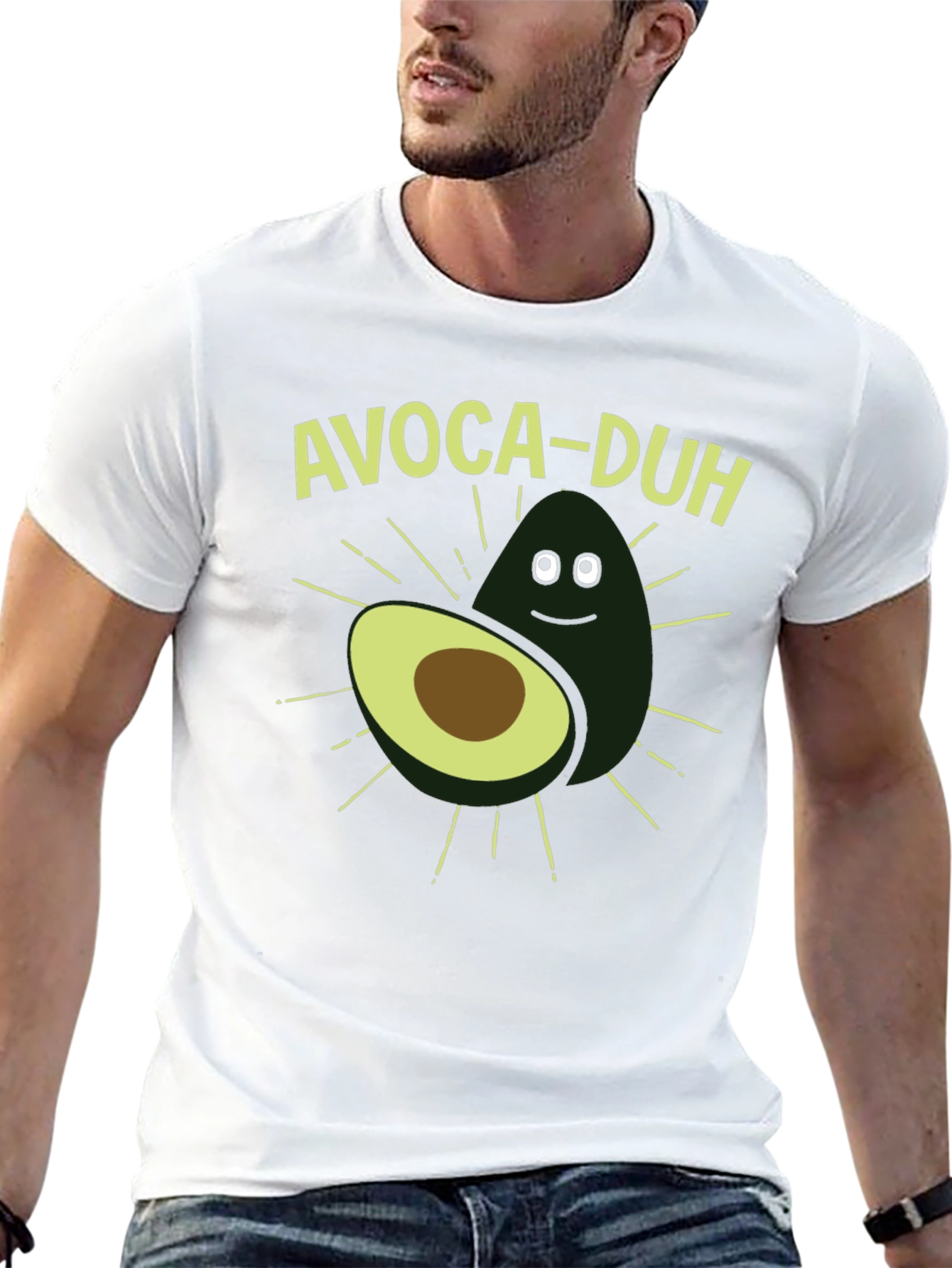 Avoca-duh Funny Avocado Graphic T-Shirt
