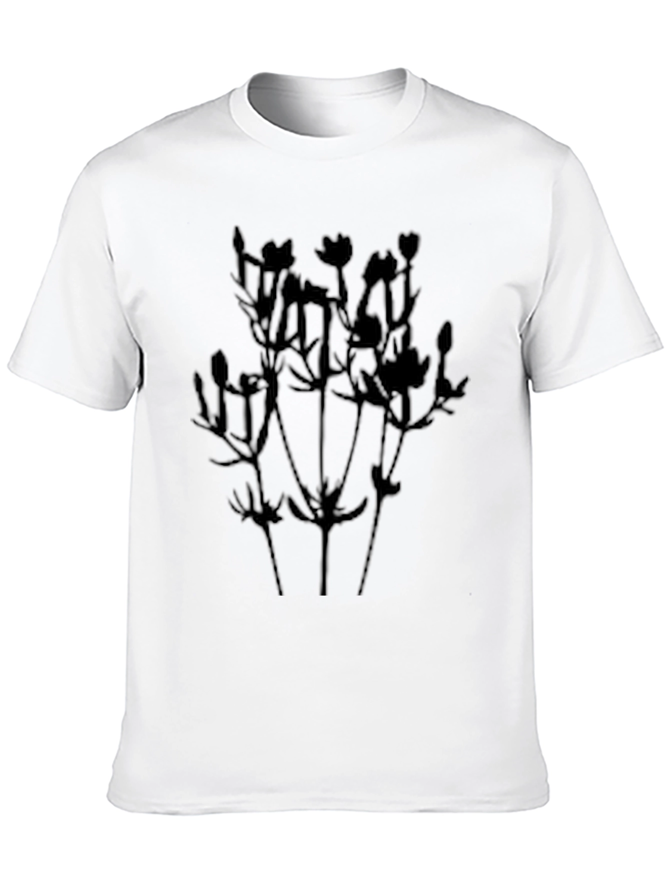 Botanical Silhouette Black T-Shirt