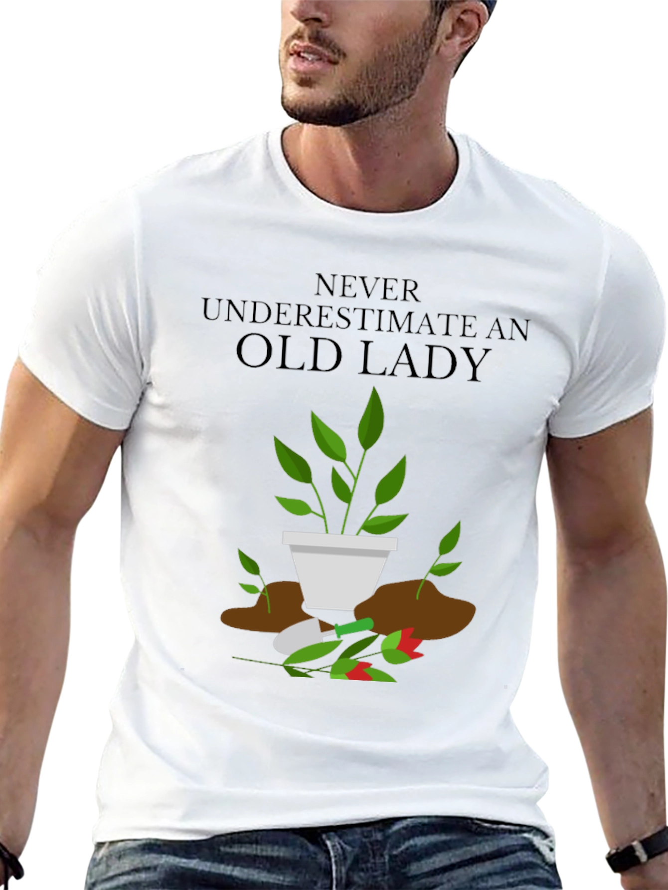 Funny Gardener Old Lady T-Shirt