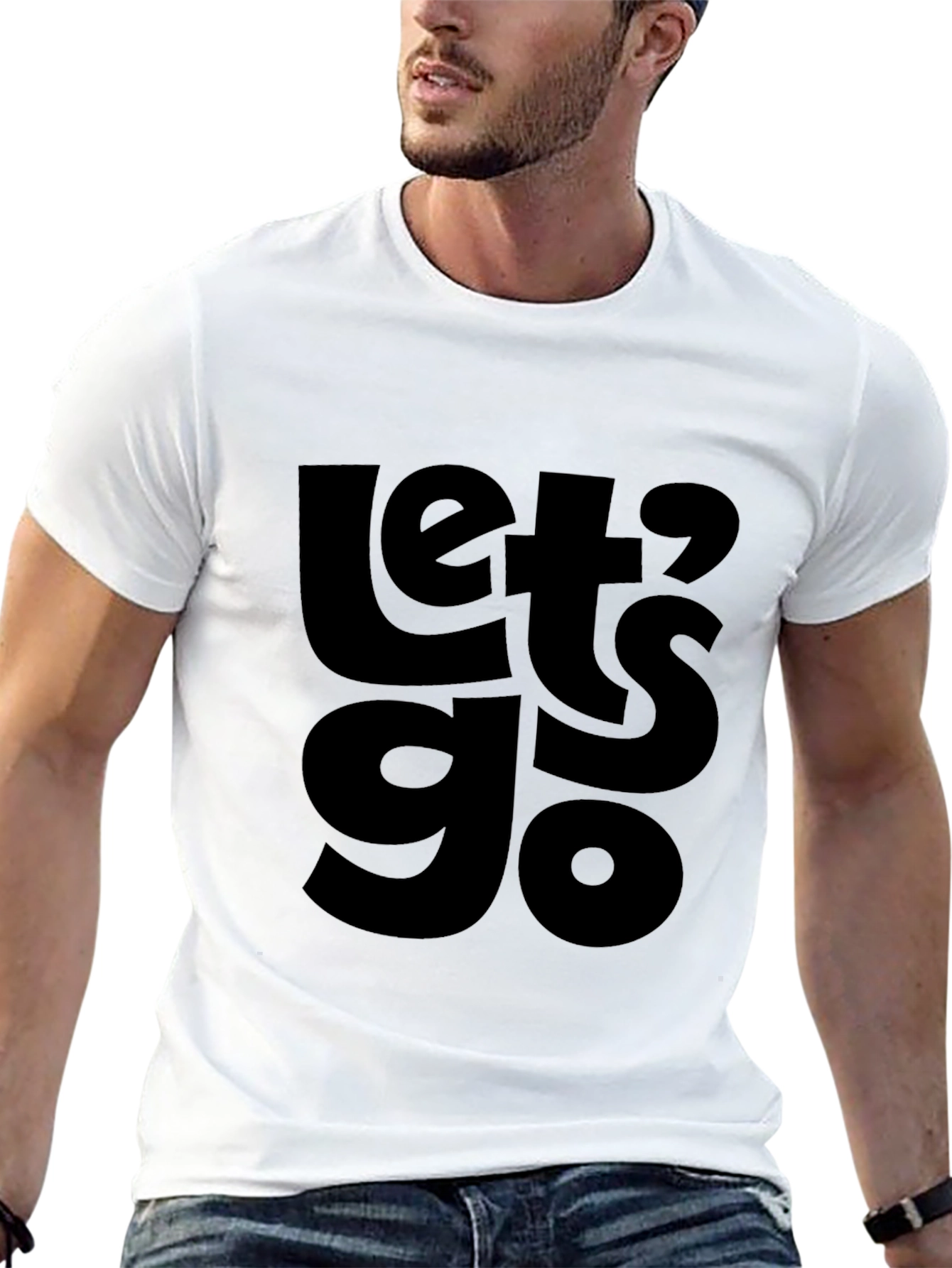 Lets Go Graphic Tee - Mens Black T-Shirt