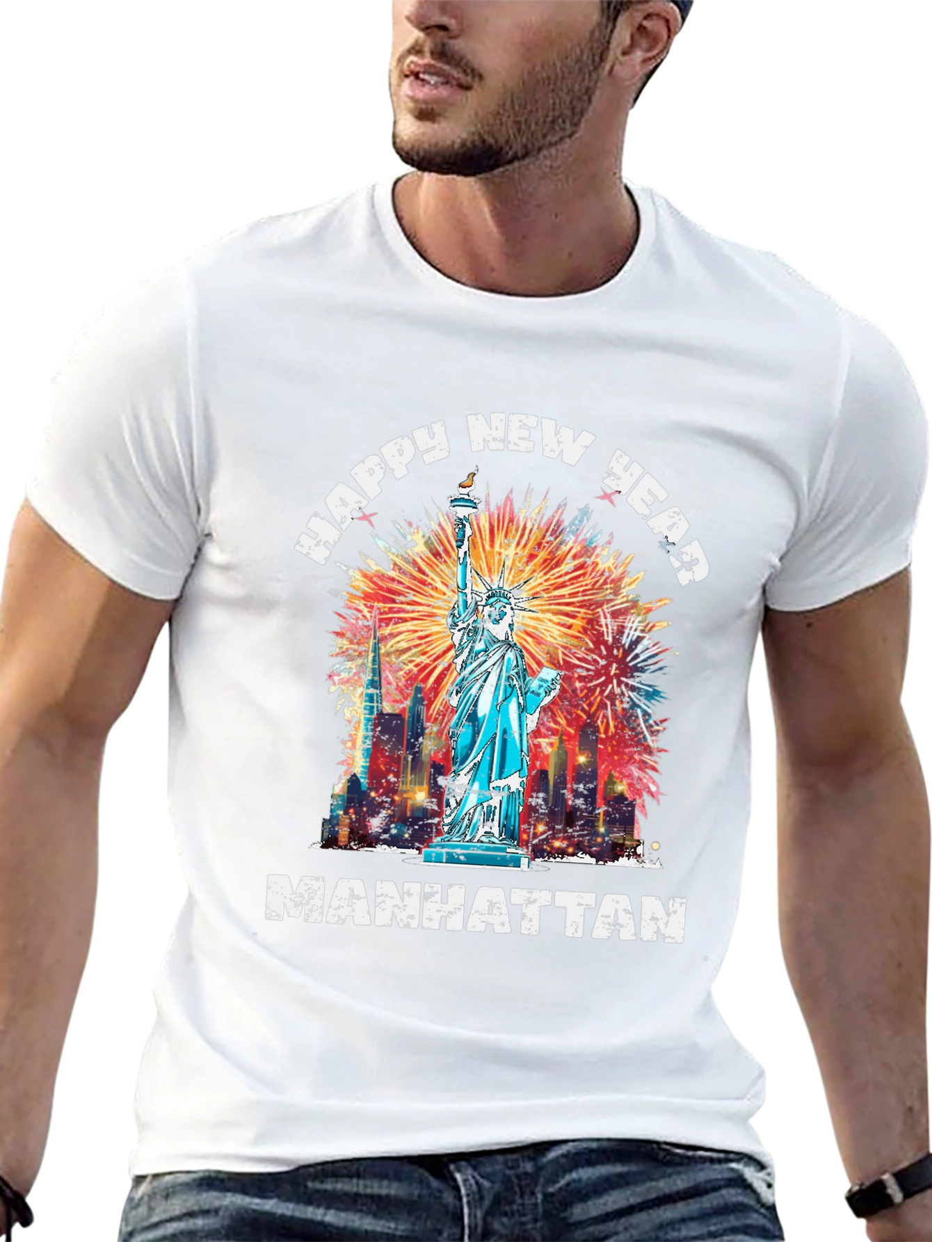 NY Happy New Year Manhattan T-Shirt