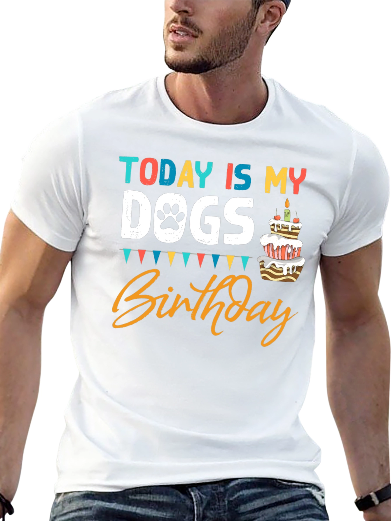 Today Is My Dogs Birthday Black T-Shirt