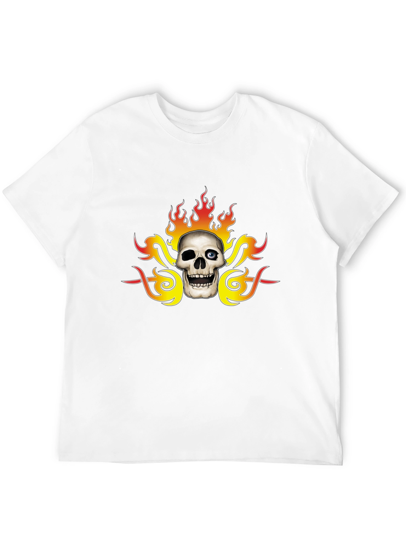 Skull & Flames Graphic Tee