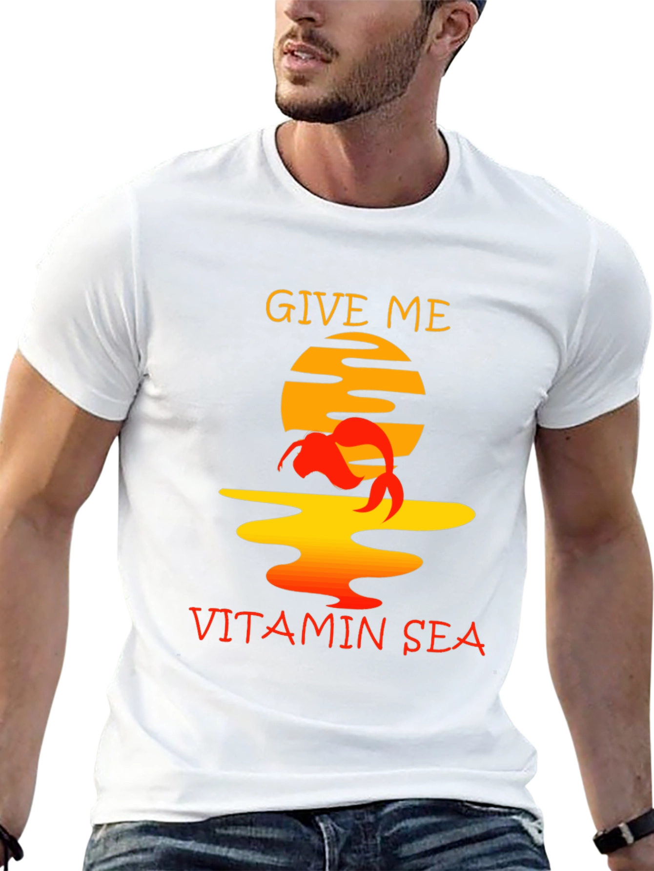 Vitamin Sea Graphic Tee - Unisex Black T-Shirt