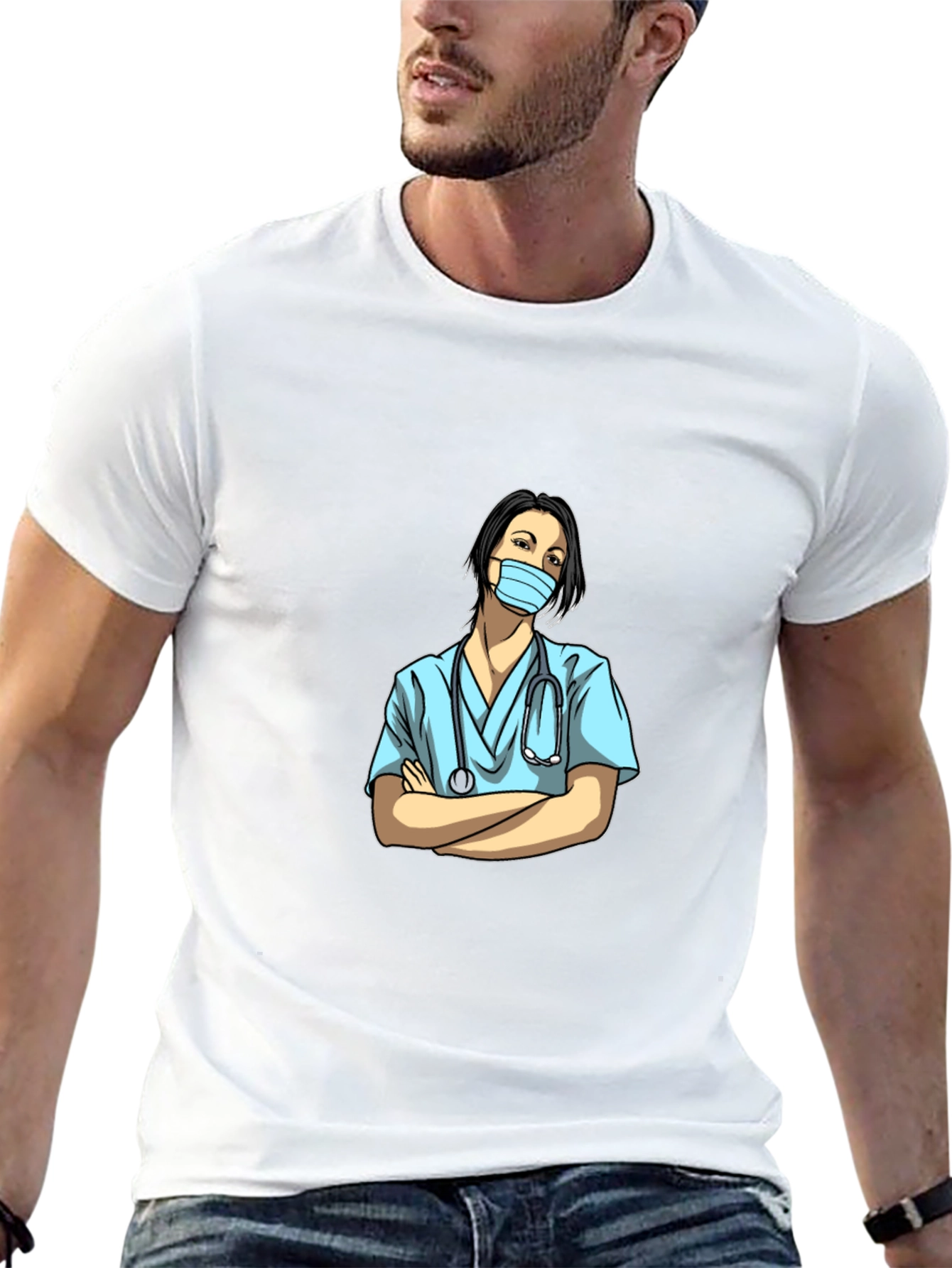 Nurse Graphic T-Shirt - Unisex Black Tee