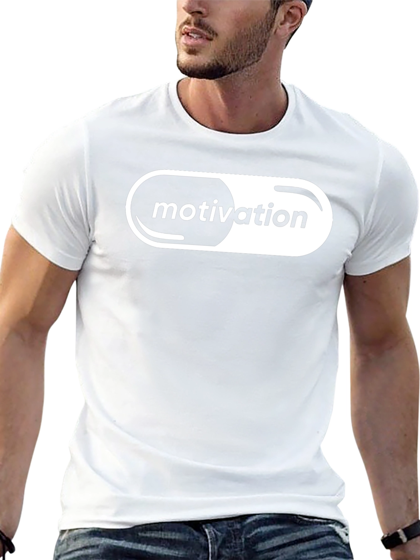 Motivation Pill T-Shirt - Black Graphic Tee