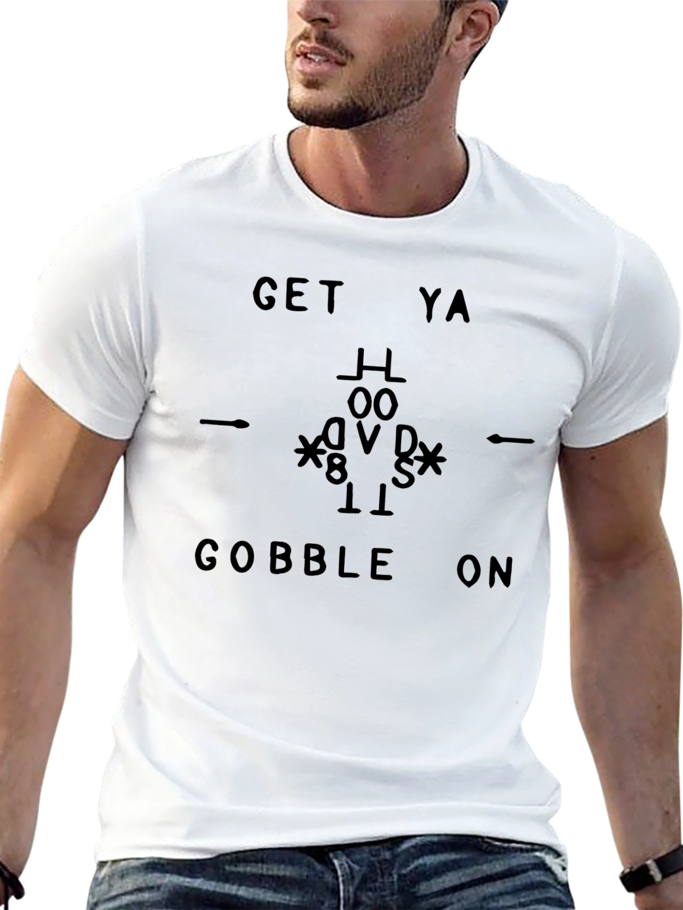 Get Ya Gobble On T-Shirt Fun Thanksgiving Tee
