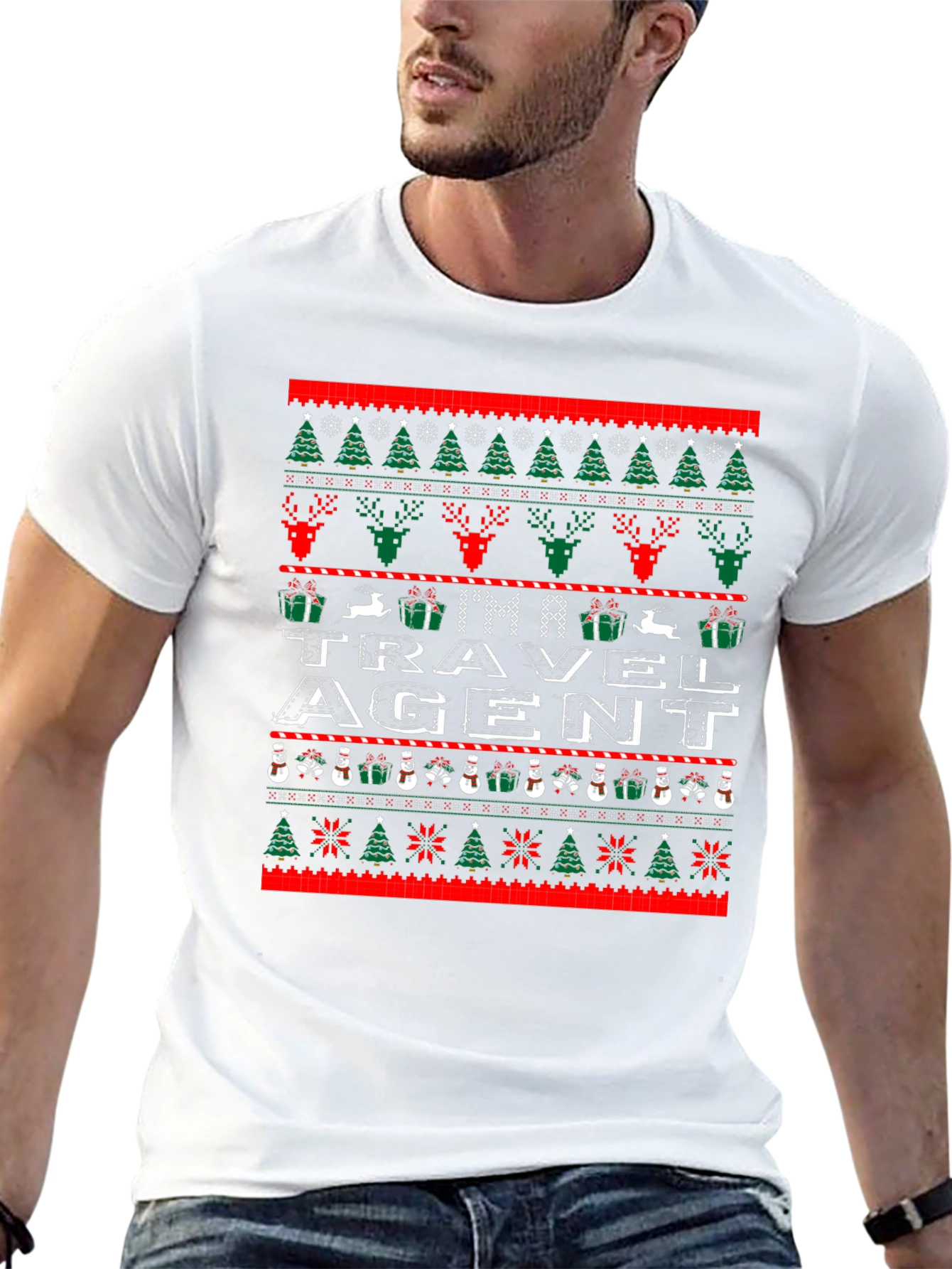 Im a Travel Agent Ugly Christmas Sweater T-Shirt