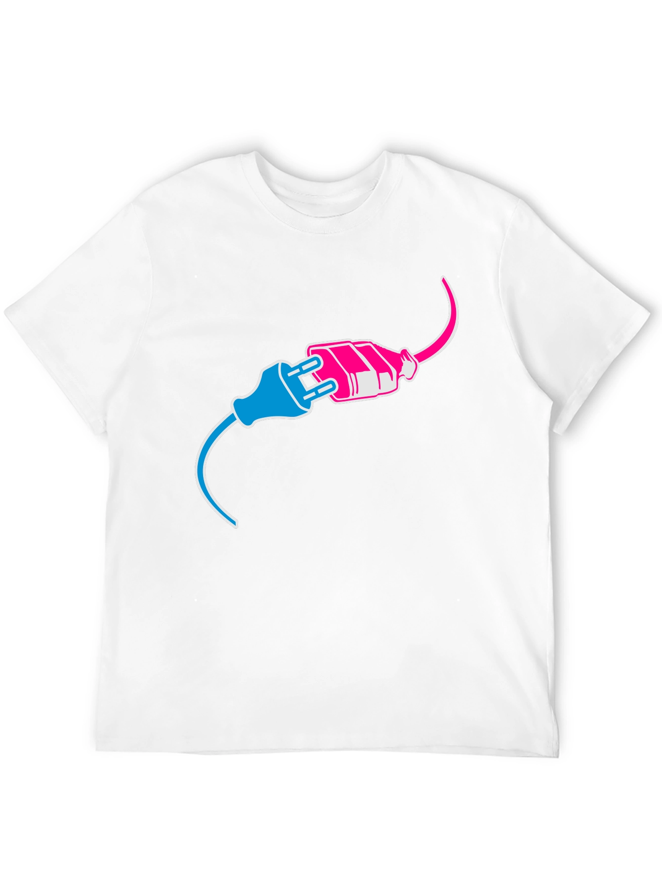 Funny Electrical Plug Bi Pride T-Shirt