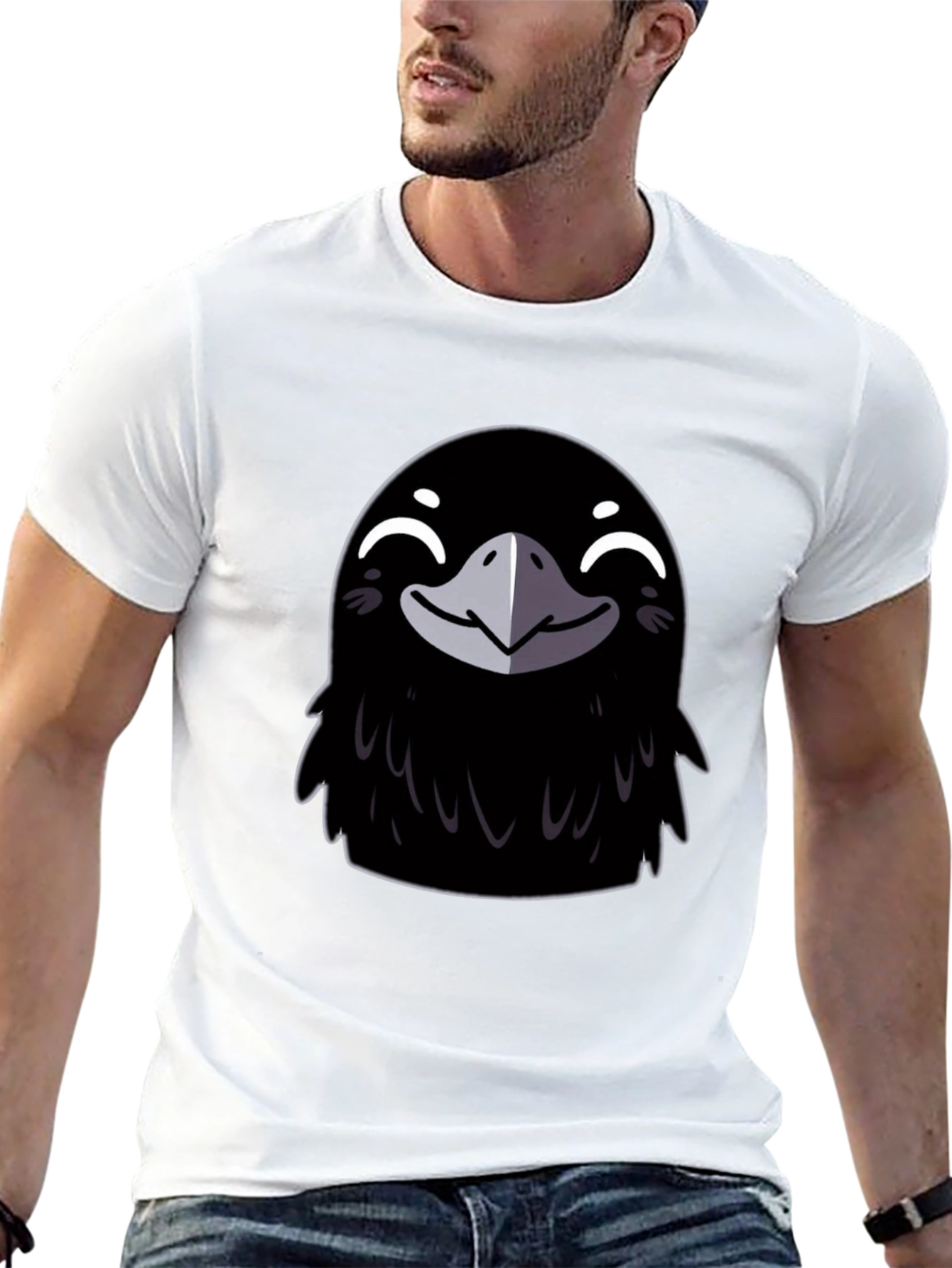 Crow Graphic Tee - Mens Black T-Shirt