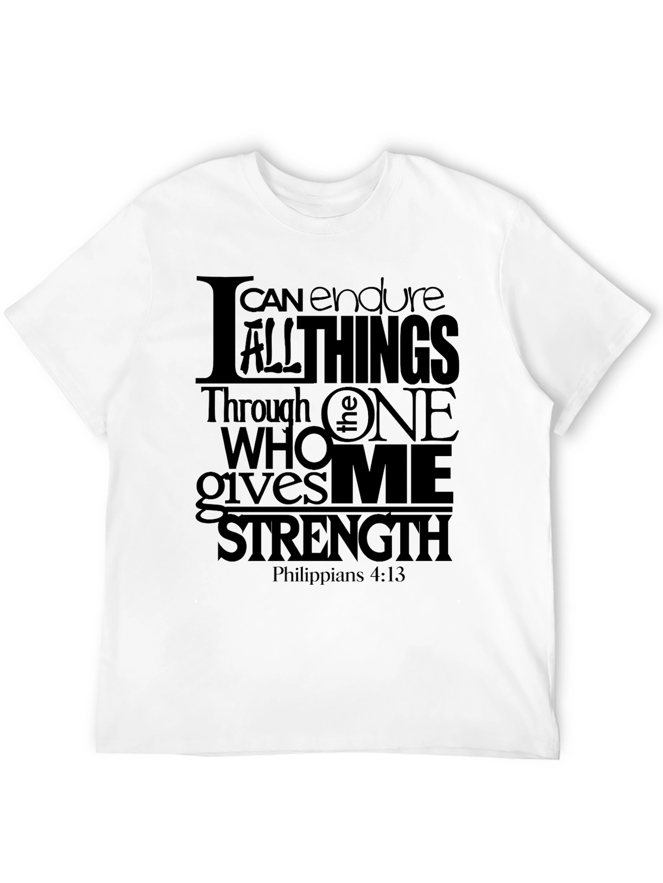 I Can Do All Things Black T-Shirt