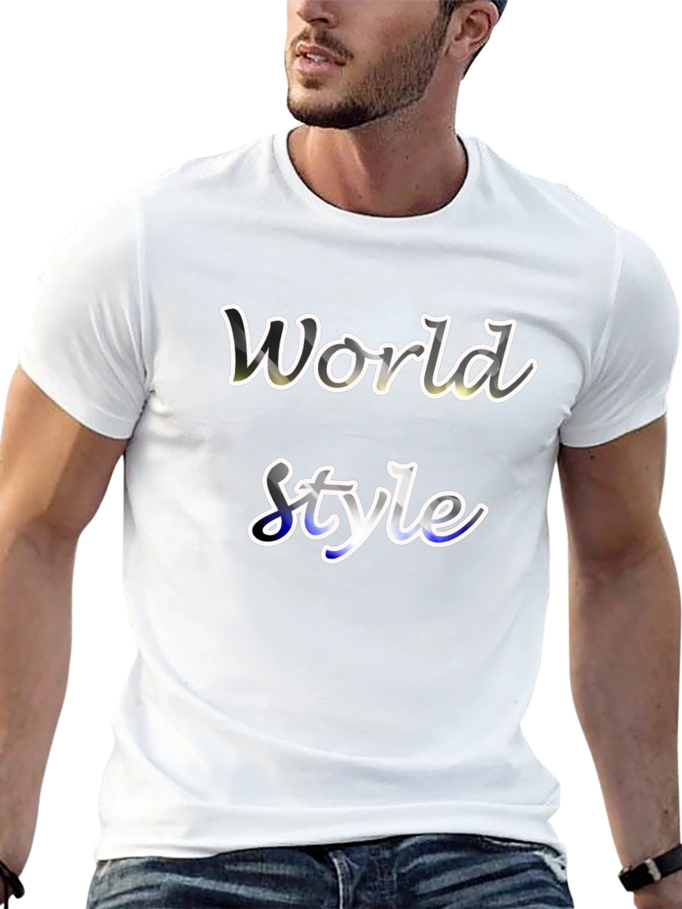 World Style Graphic Tee - Soft Cotton Blend