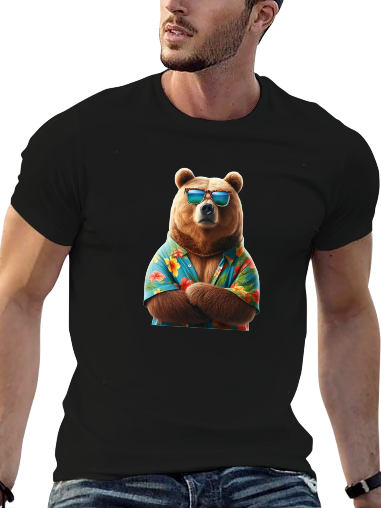 Cool Bear Hawaiian Shirt T-Shirt