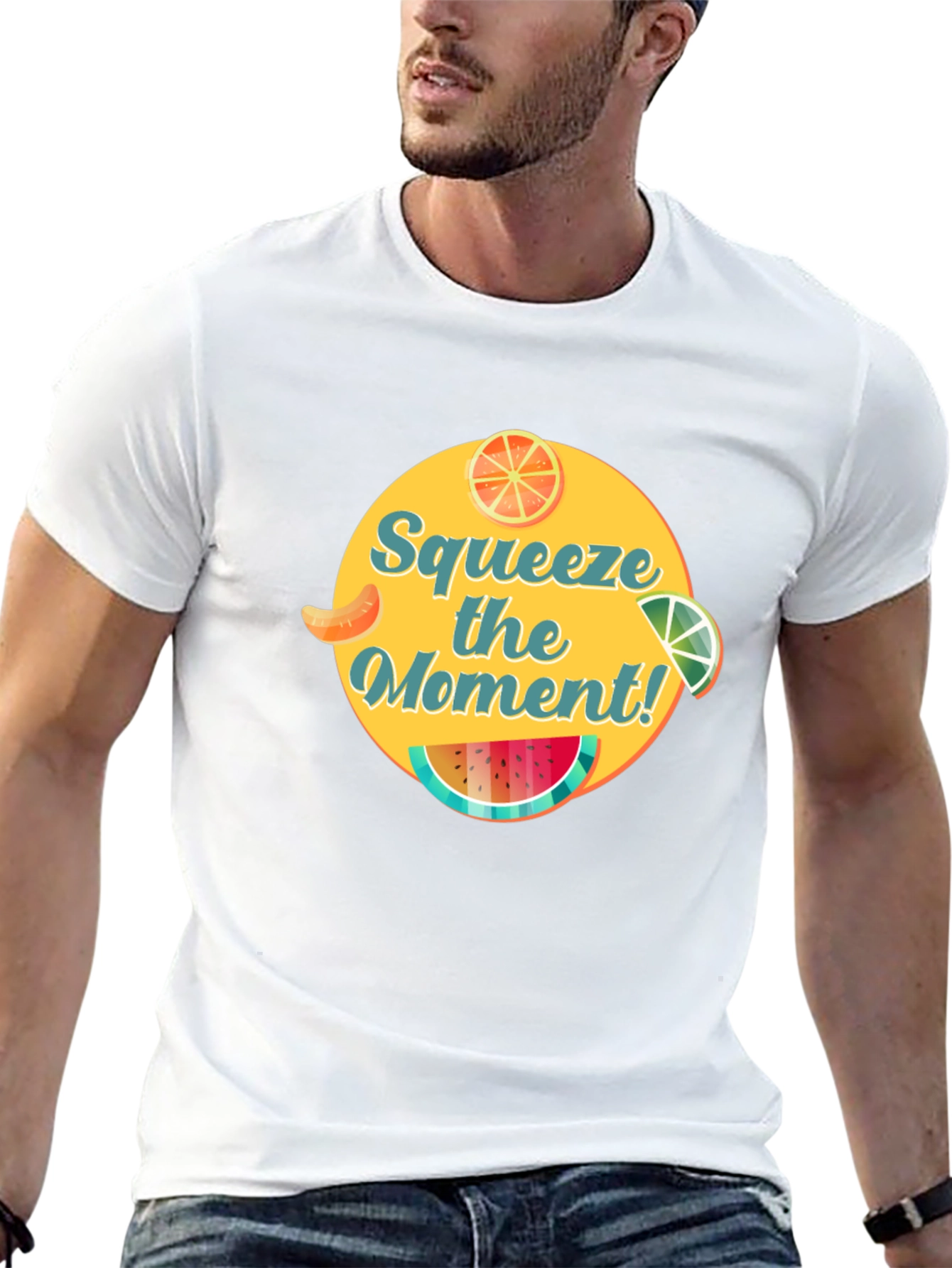Squeeze the Moment Graphic Tee - Mens Black T-Shirt