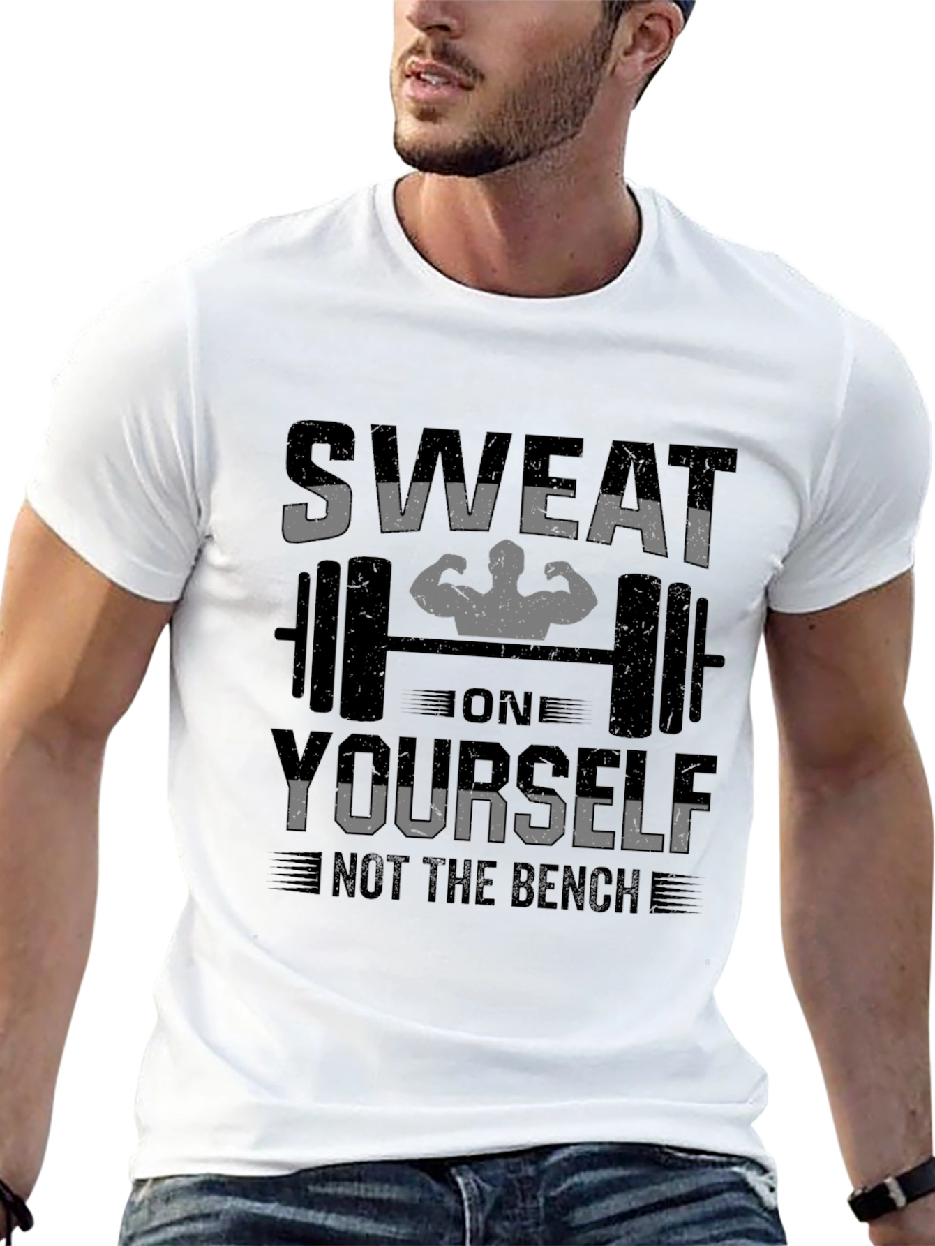 Sweat On Yourself Gym Black T-Shirt