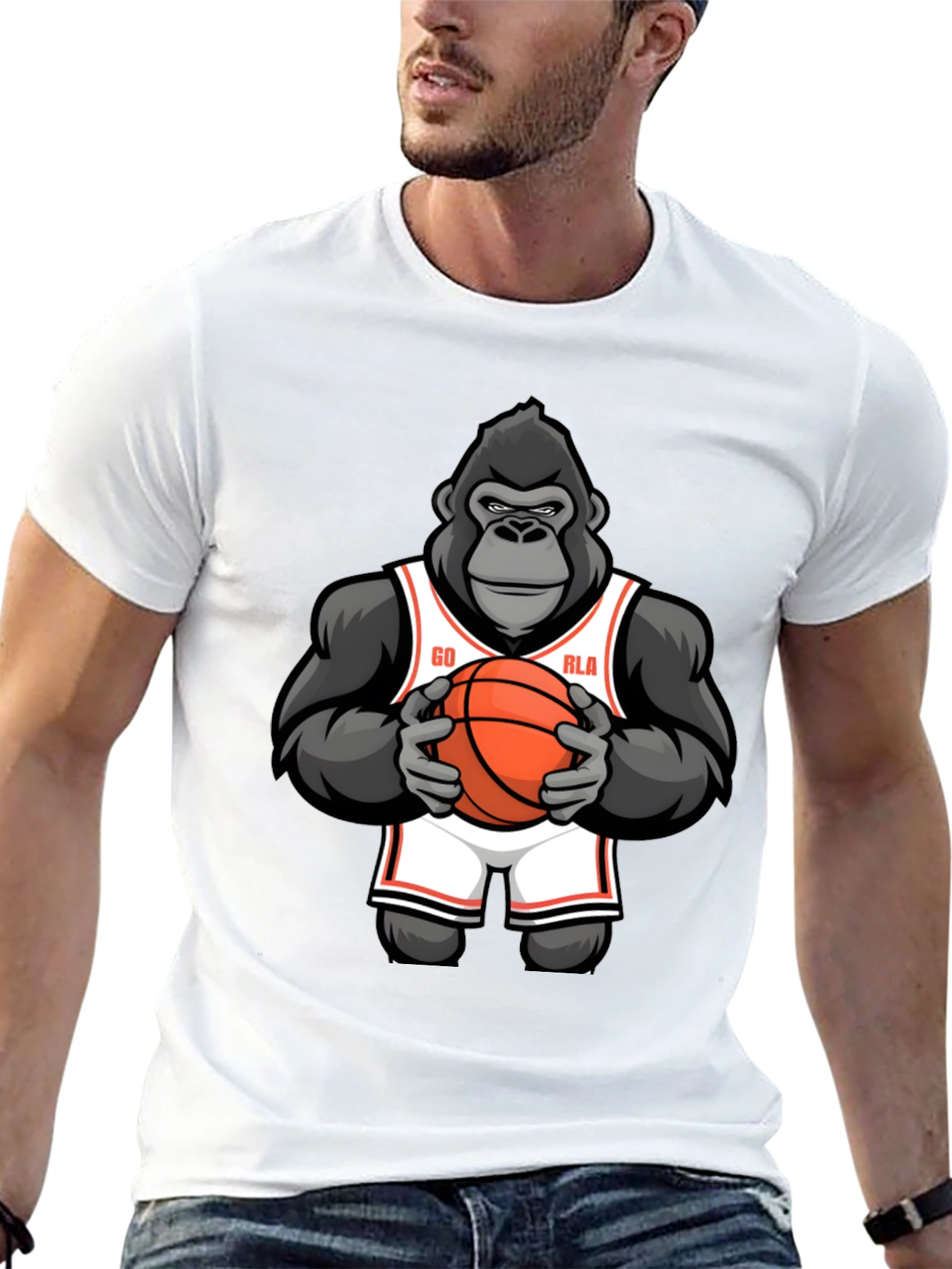 Gorilla Basketball Graphic T-Shirt