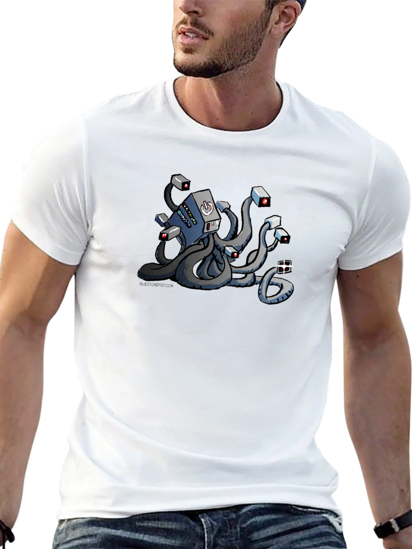 Server Octopus Black T-Shirt - Tech Humor