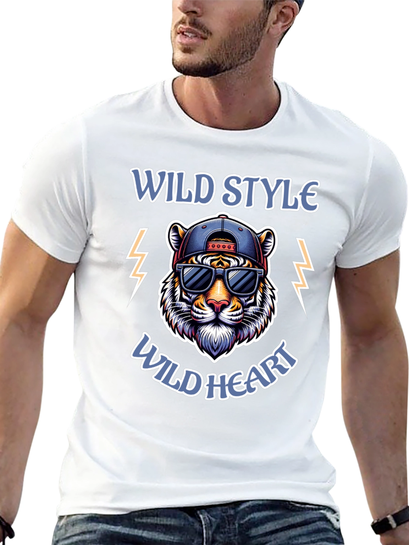 Wild Style Tiger Graphic T-Shirt
