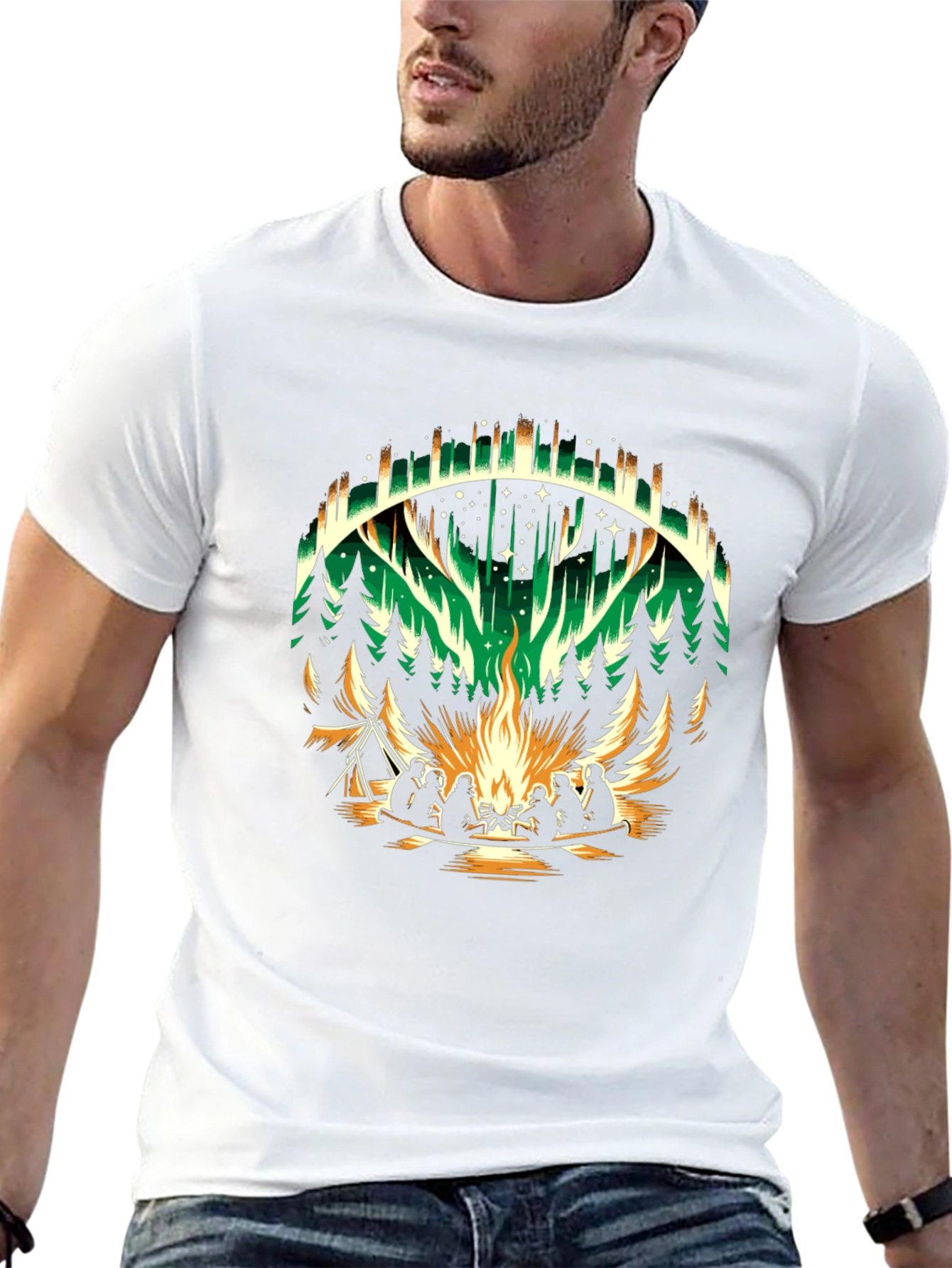 Aurora Campfire Graphic Tee