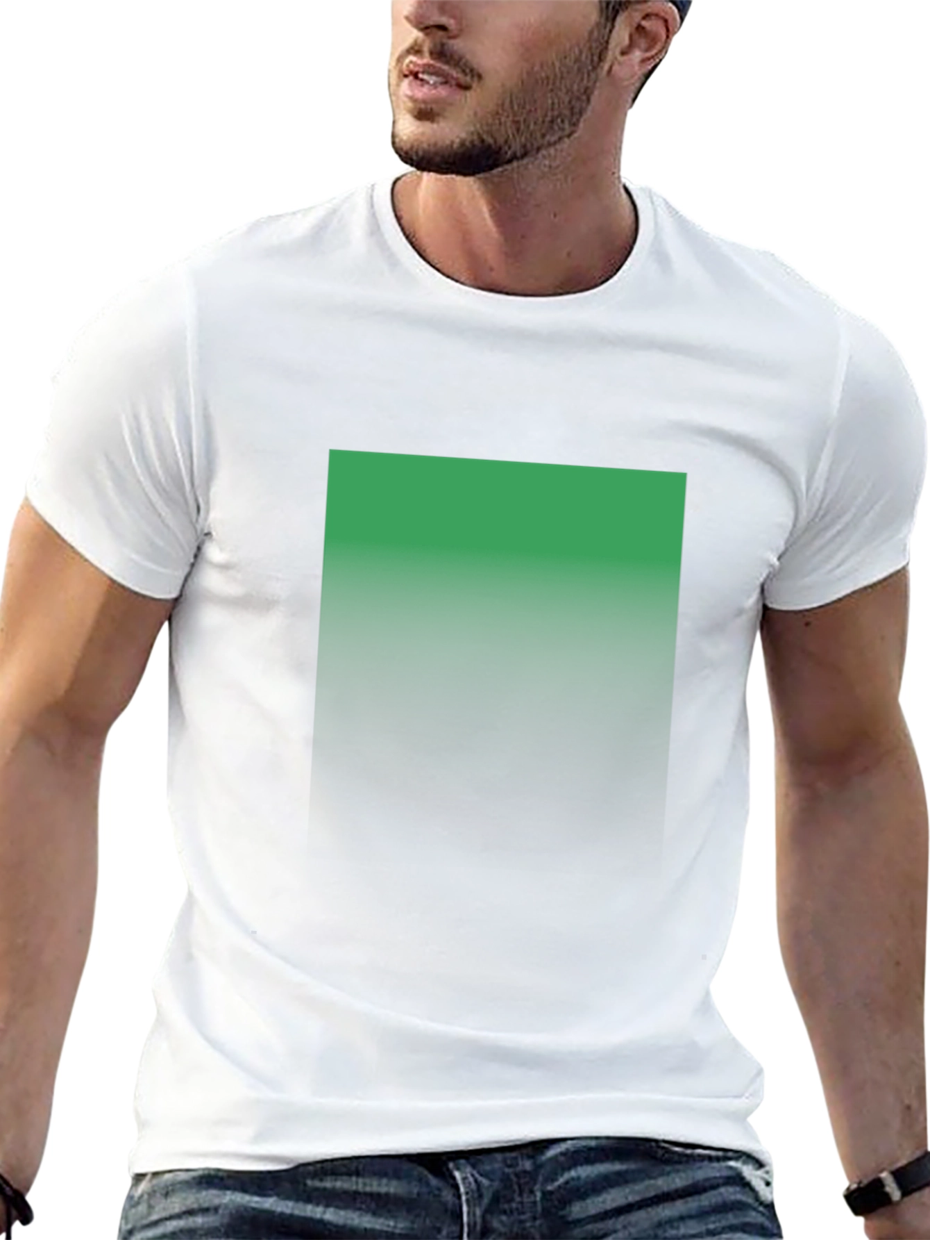 Emerald Fade Mens Black T-Shirt - Modern Style
