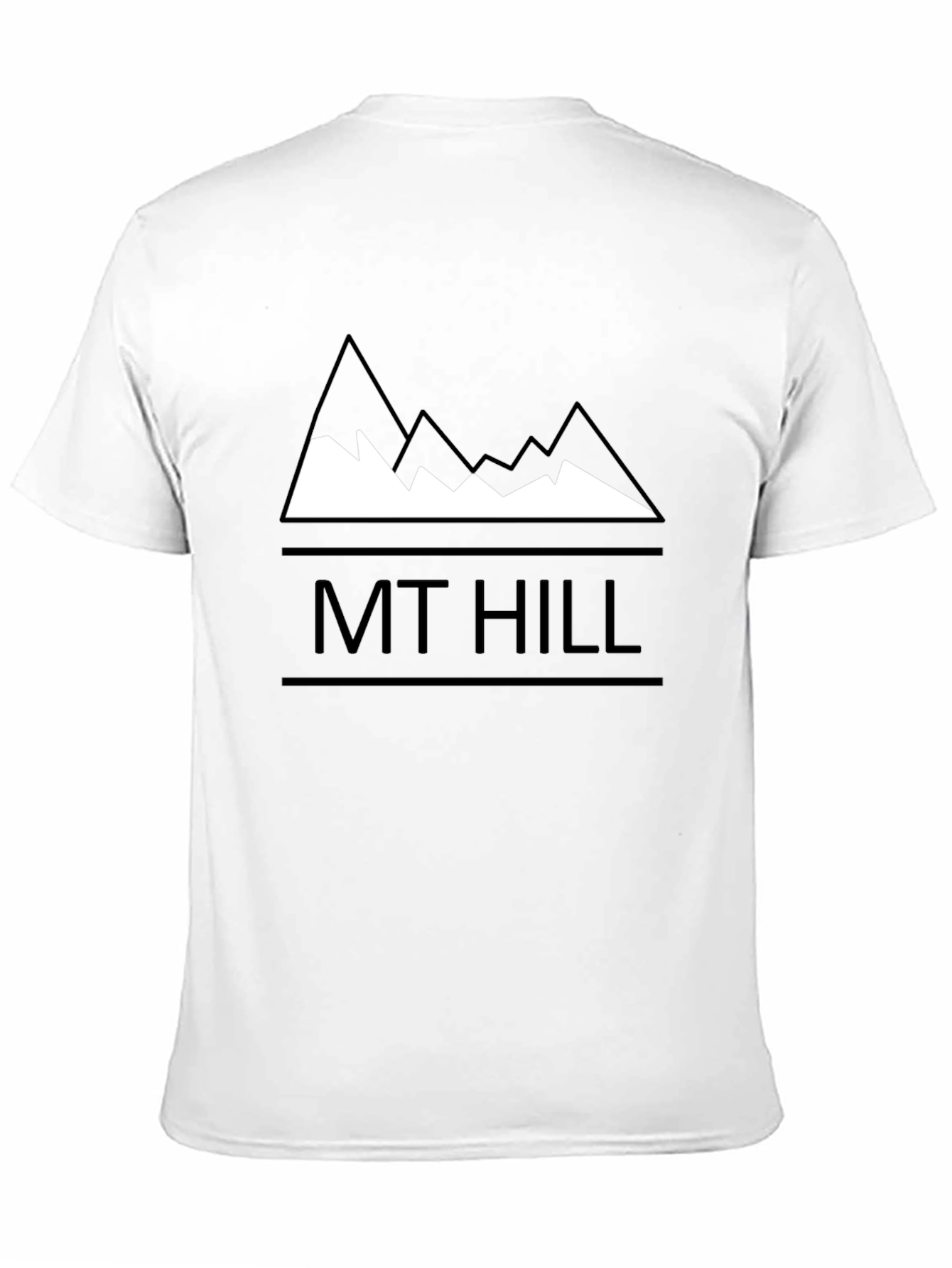 MT HILL Graphic Tee - Black Cotton Mountain Design