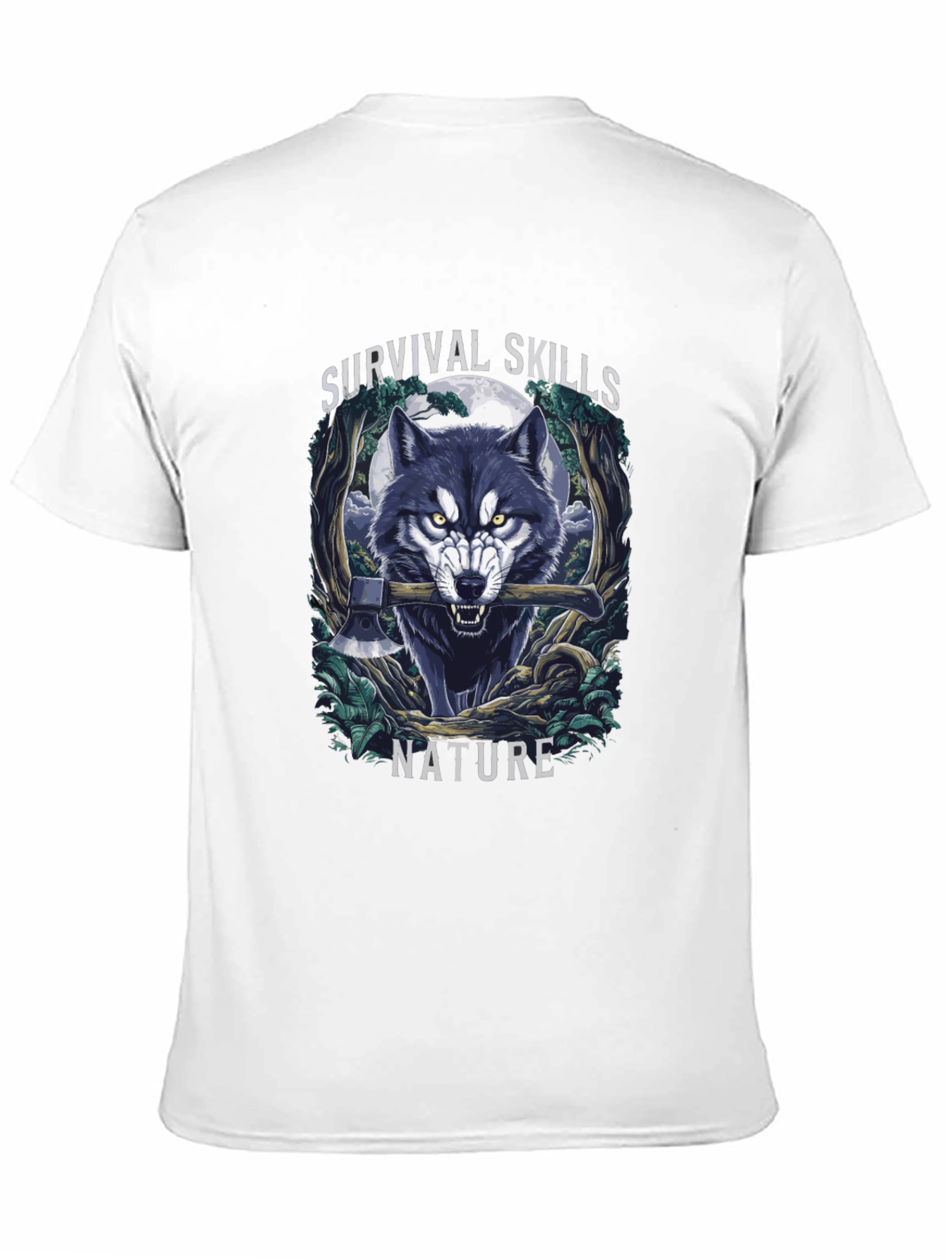 Survival Skills Wolf Graphic T-Shirt