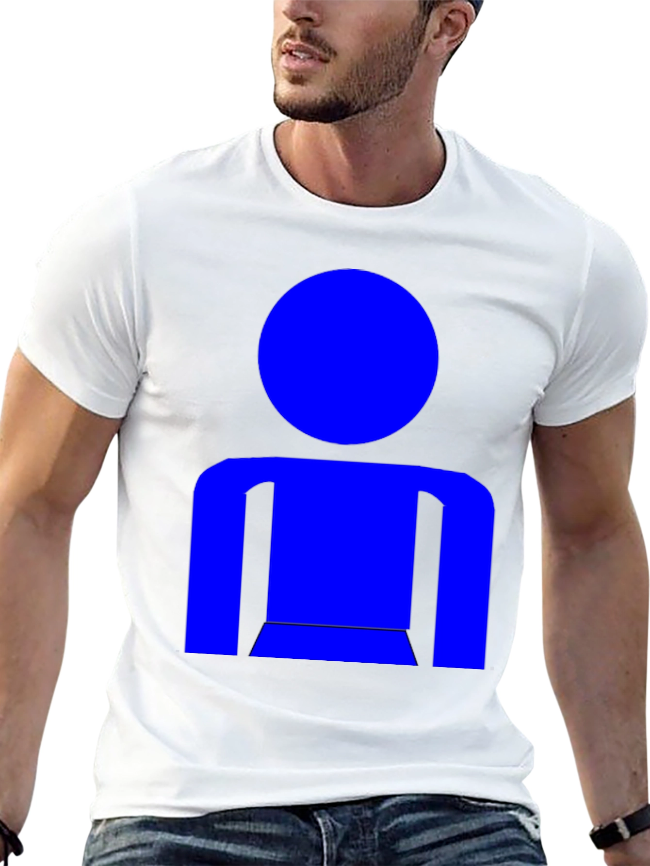 Abstract Man Graphic Tee - Modern Design
