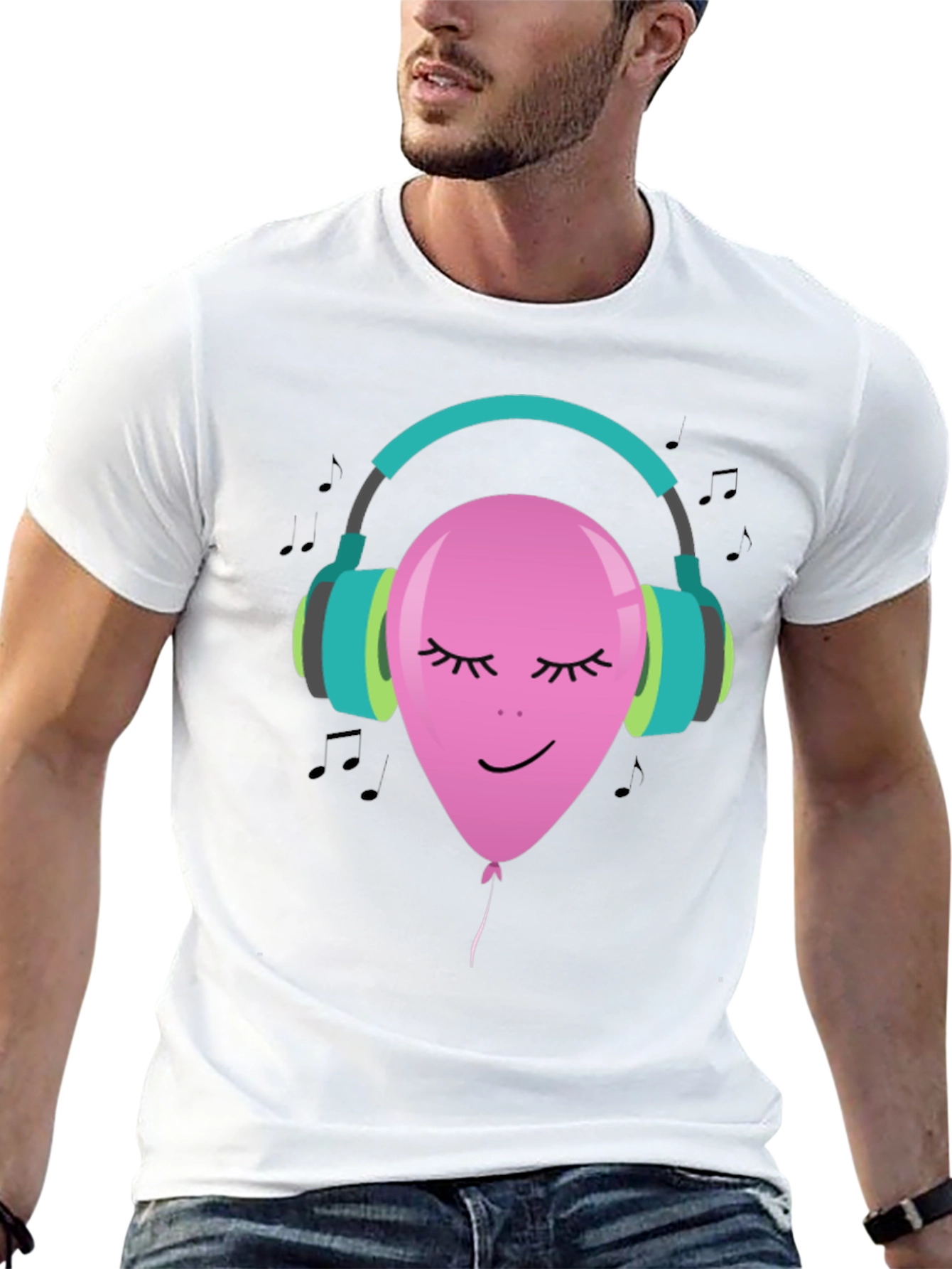 Musical Balloon T-Shirt - Relaxing Tunes Design