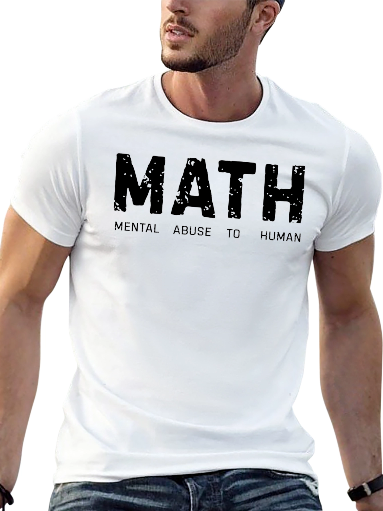 Math: Mental Abuse to Human - Funny Graphic Tee