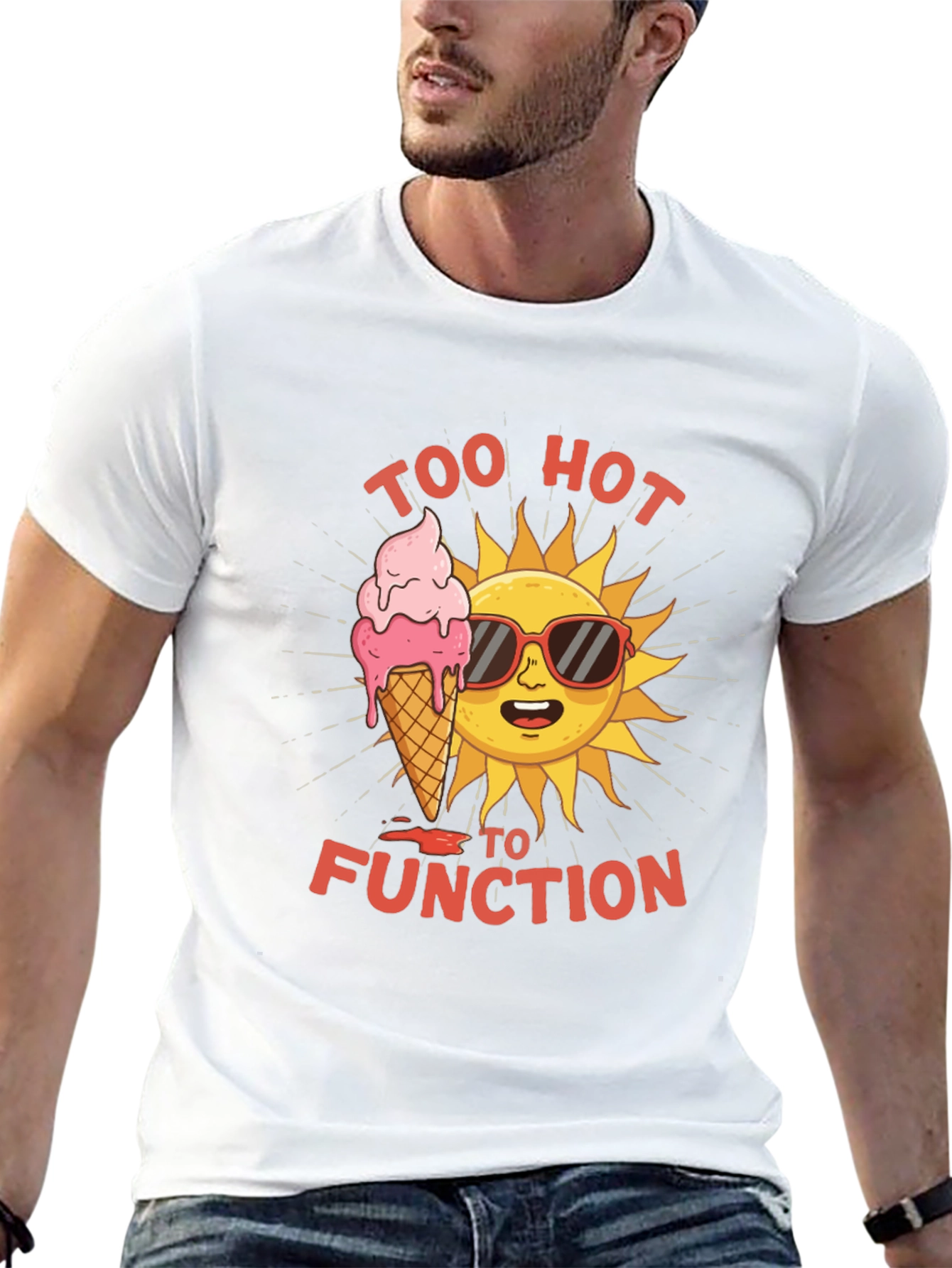 Too Hot to Function Graphic T-Shirt