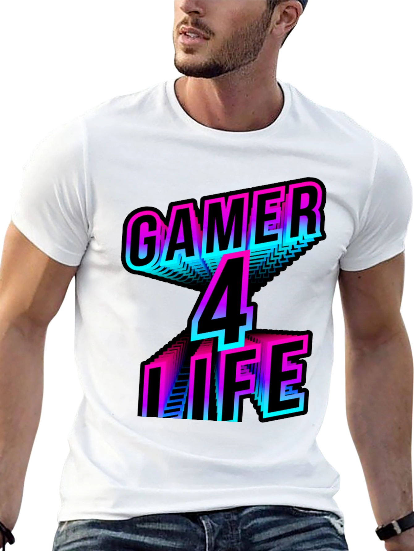 Gamer 4 Life T-Shirt - Retro Style Gaming Apparel