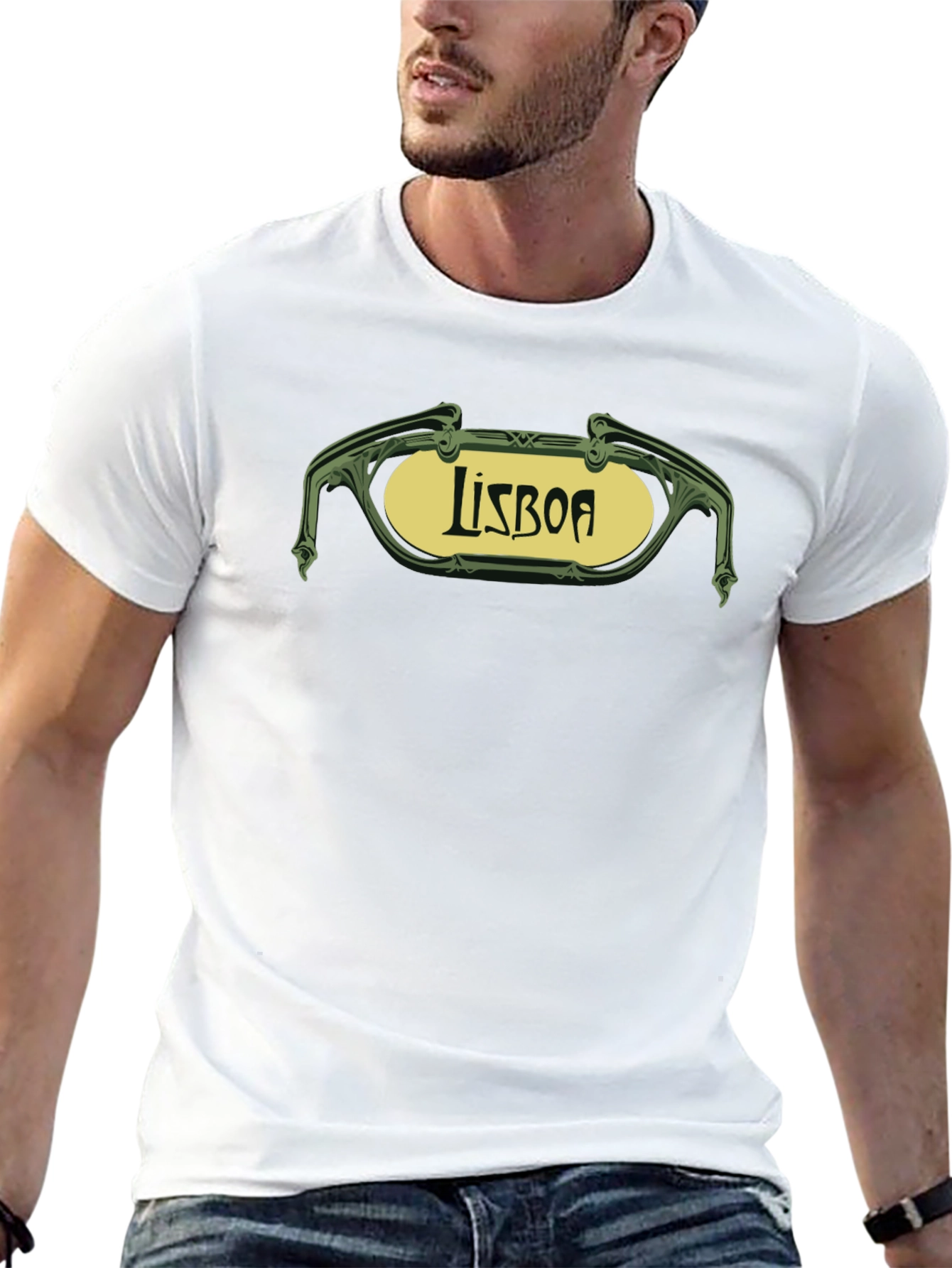 Lisboa Graphic Tee - Retro Style