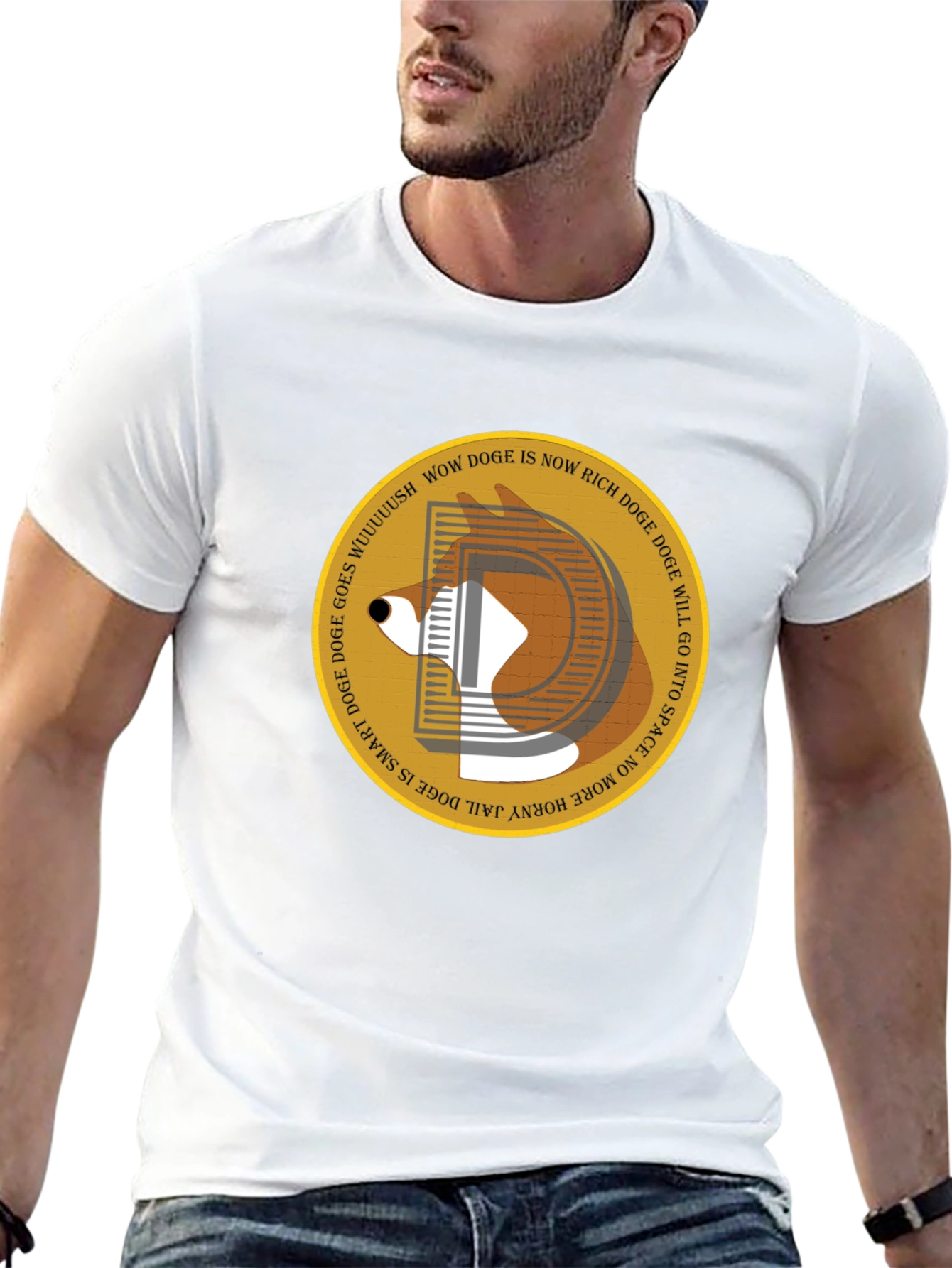 Doge is Now Rich Graphic T-Shirt