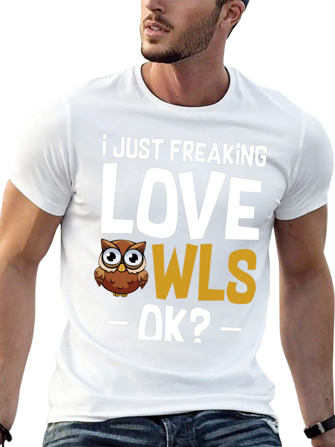 I Love Owls Black Graphic Tee
