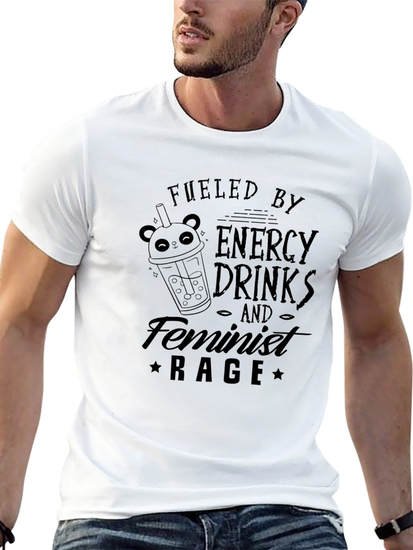Fueled by Energy Drinks and Feminist Rage T-Shirt