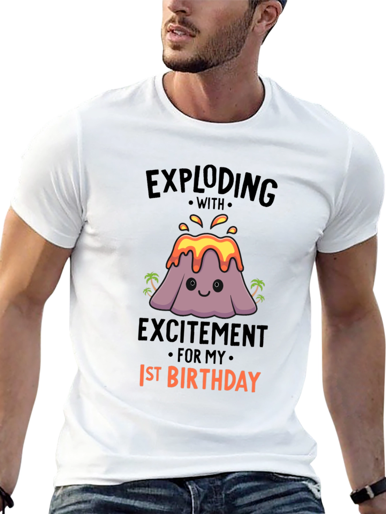 Exploding with Excitement 1st Birthday Tee