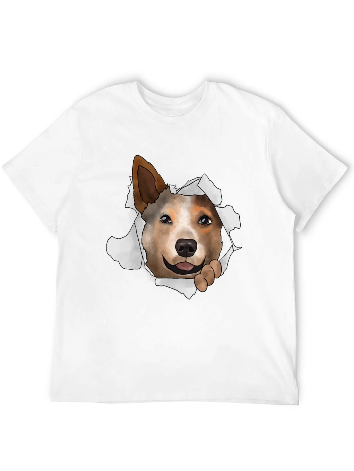 Dog Peek-a-Boo Graphic T-Shirt