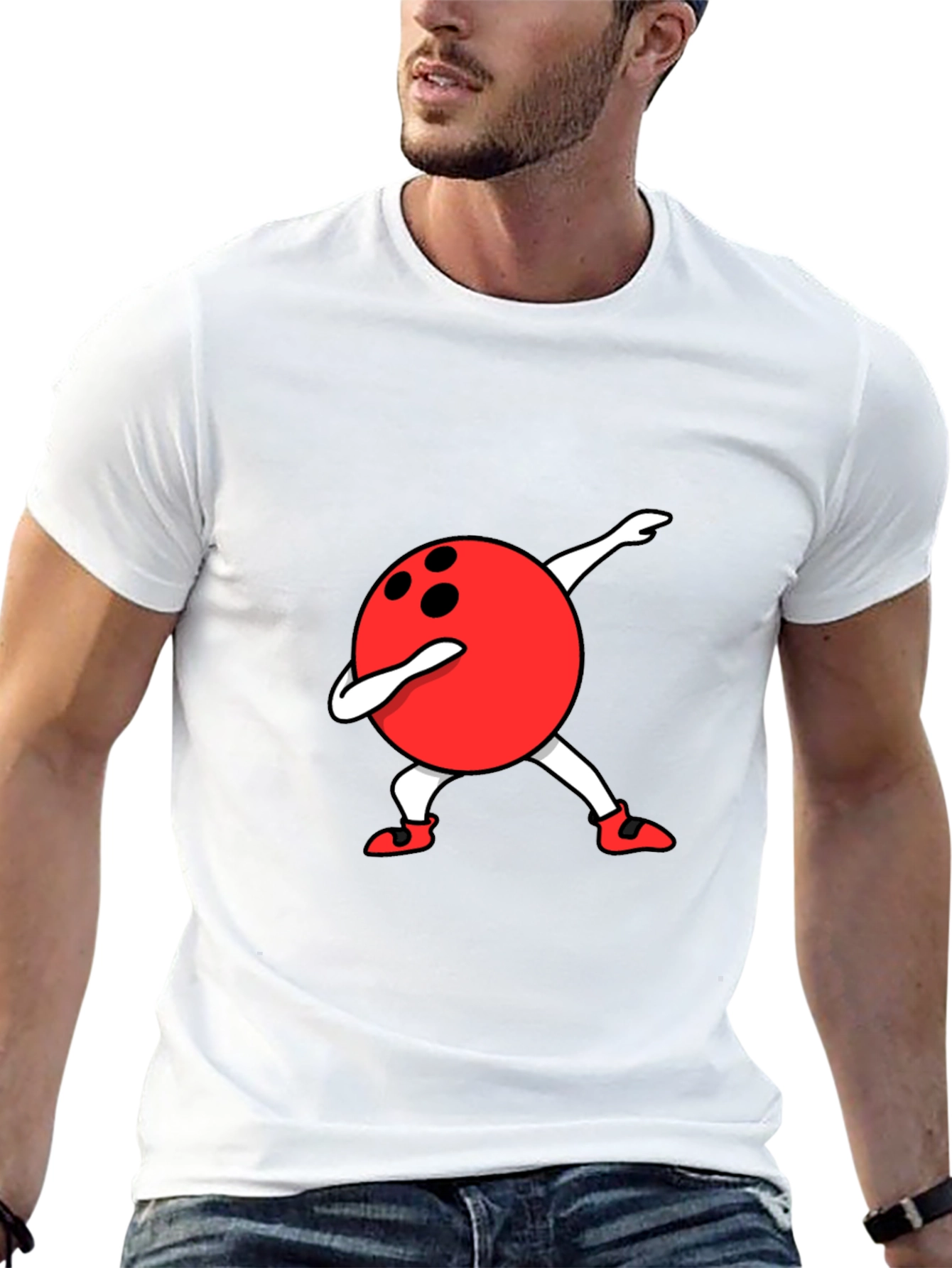 Dabbing Bowling Ball Graphic Tee