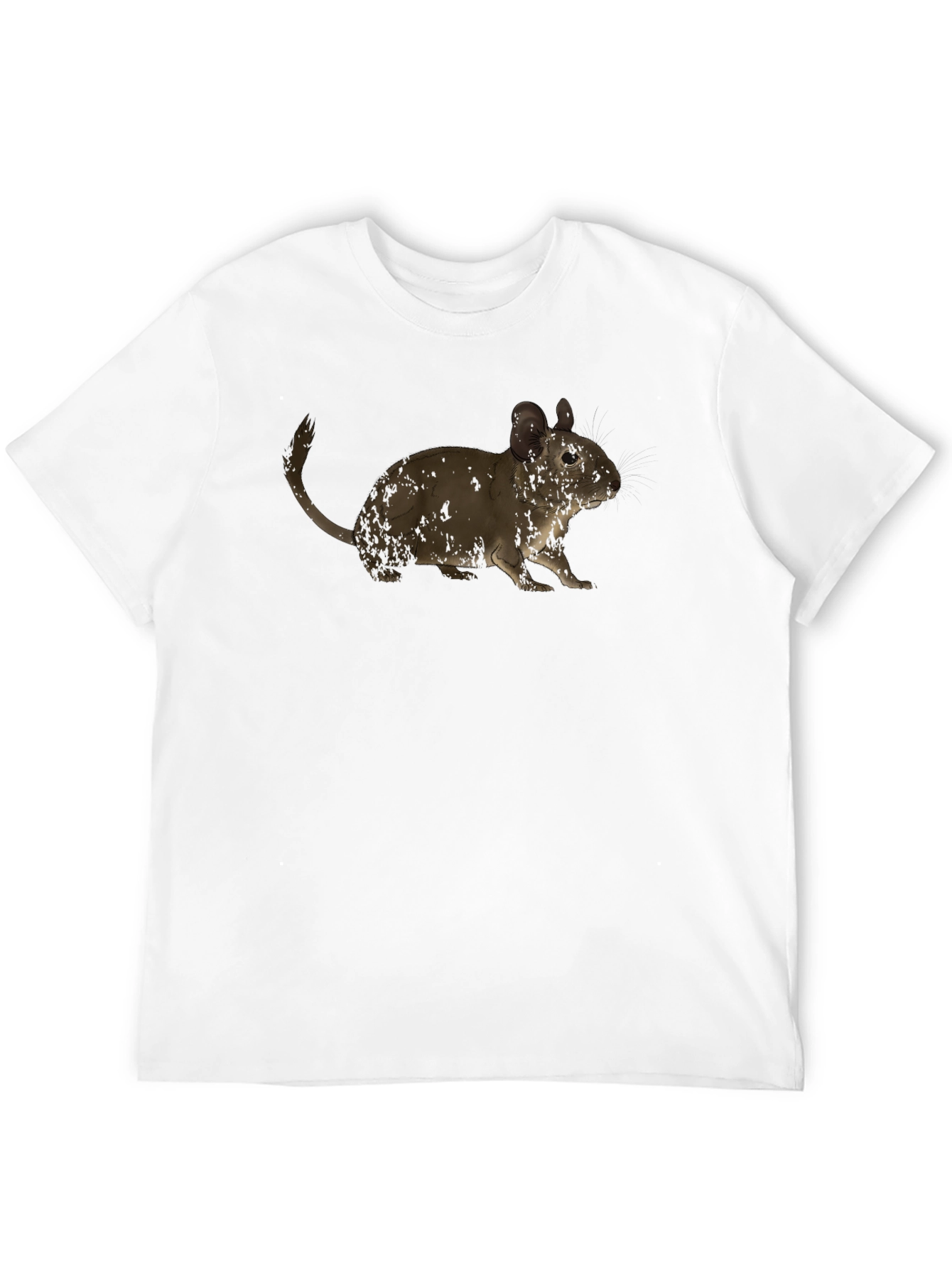 Cute Degu Rat T-Shirt - Casual Black Tee