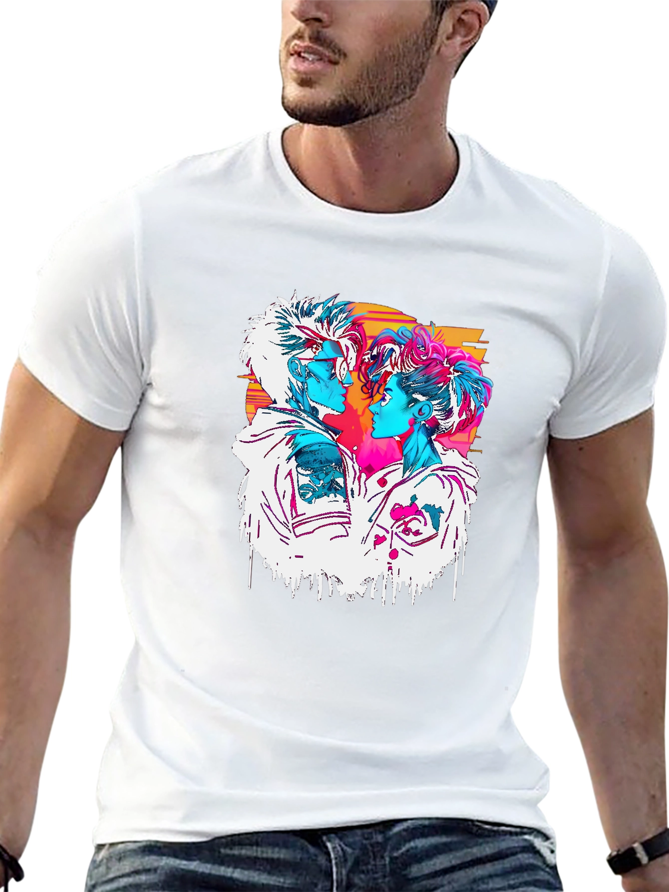 Retro Couple Graphic Tee