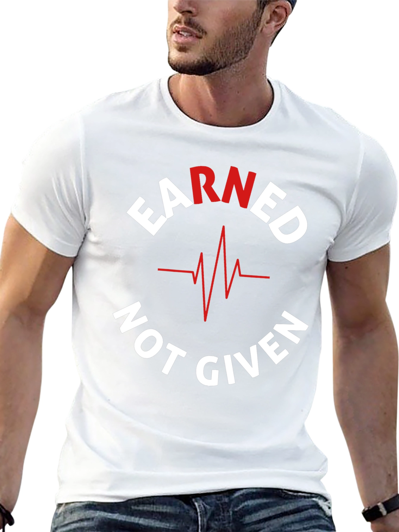 Earned Not Given Graphic Tee - Black Cotton T-Shirt
