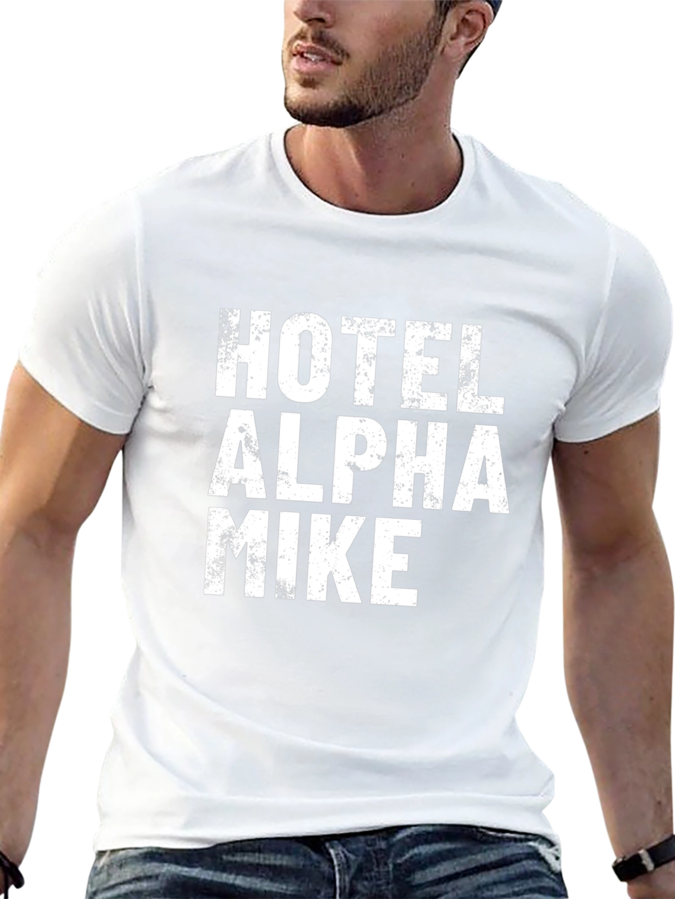 Hotel Alpha Mike Graphic T-Shirt - Black