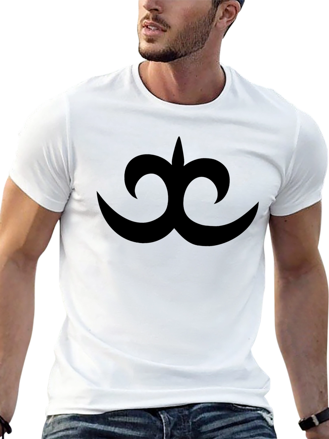 Symbol Graphic Black T-Shirt - Modern Casual Wear