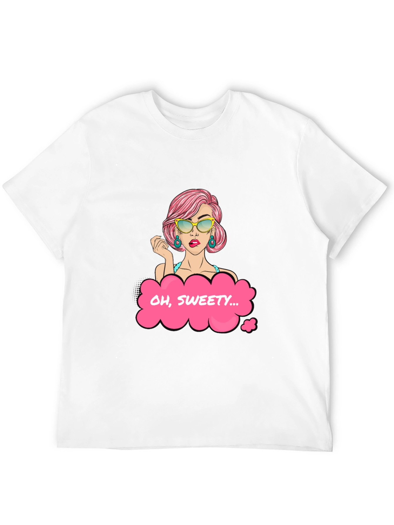 Oh Sweety Graphic T-Shirt - Stylish Pop Art Design