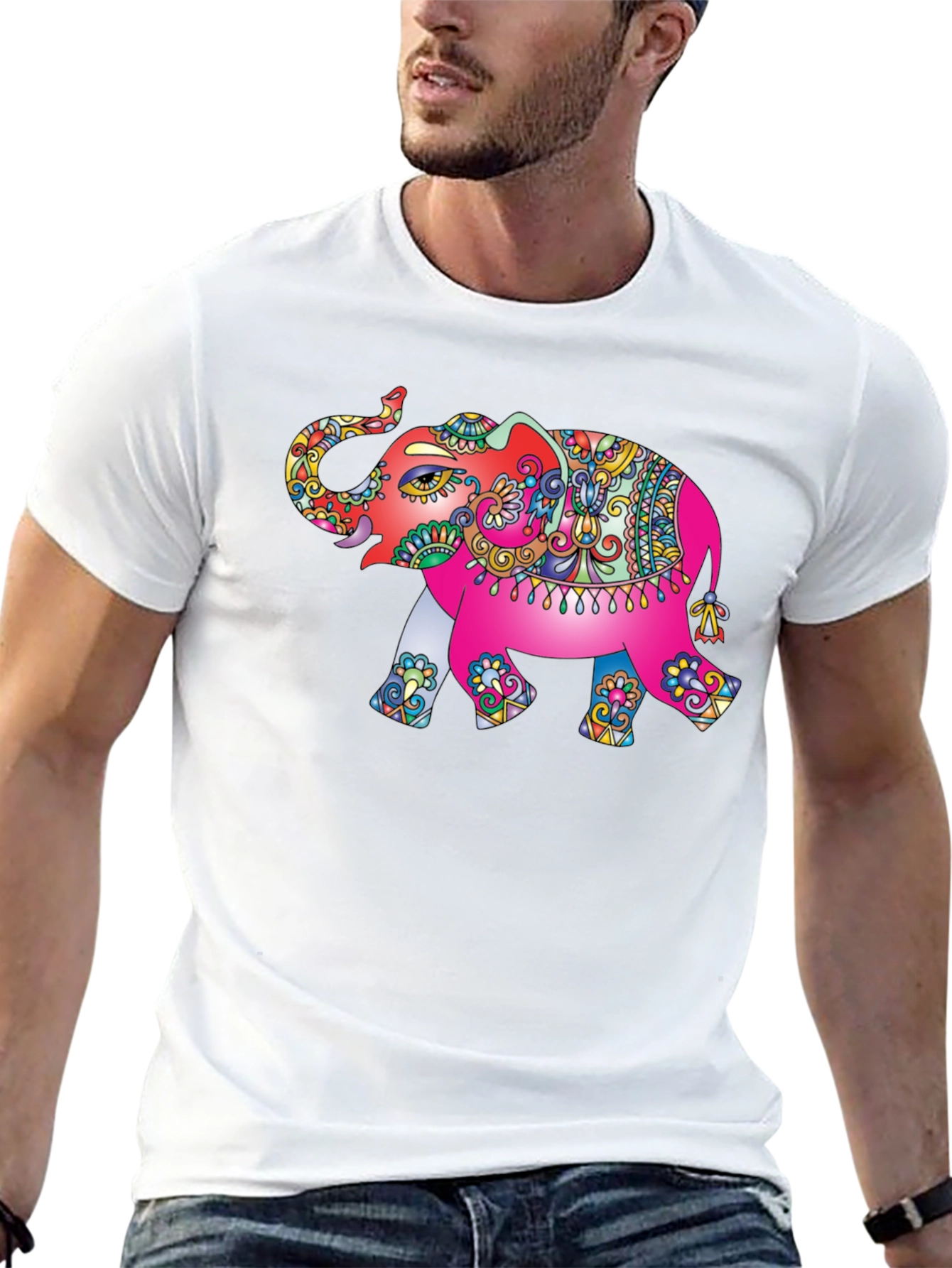 Elephant Graphic T-Shirt - Unique Animal Print